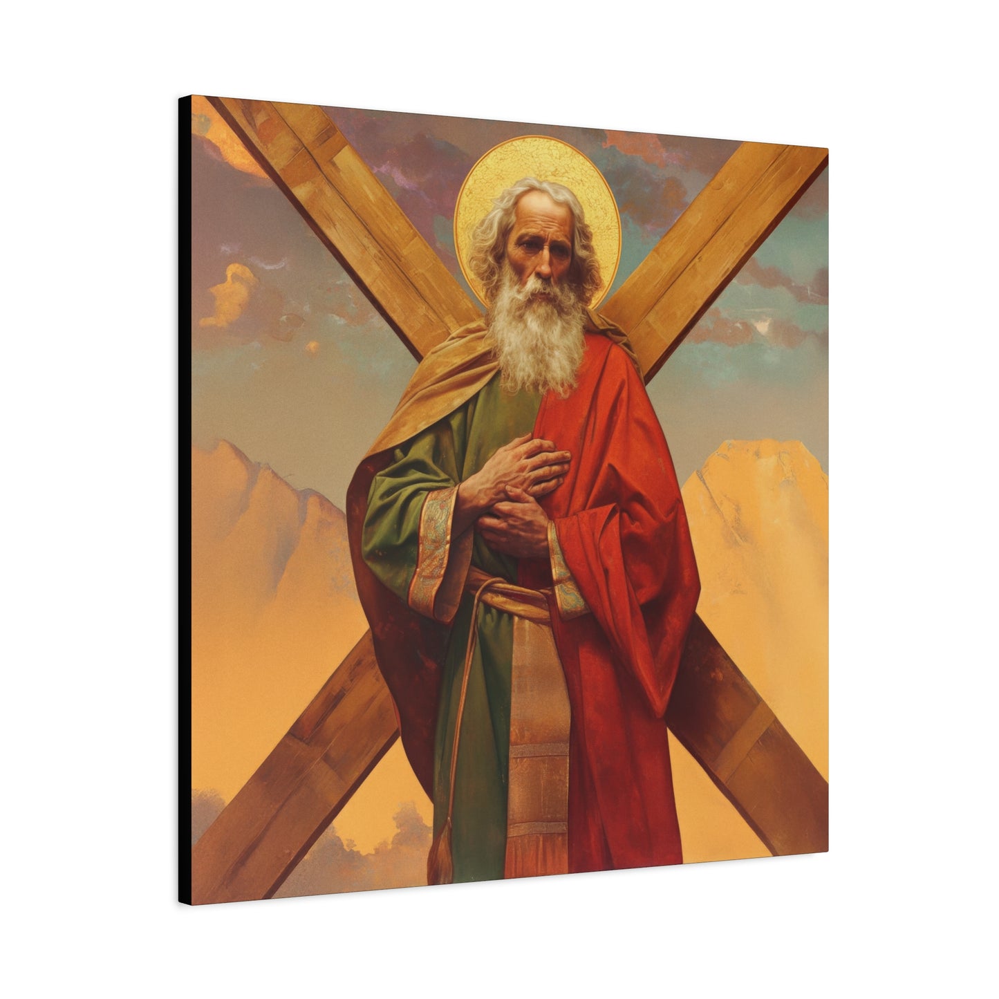 Saint Andrew the Apostle - Gallery Wrapped Canvas - Print - Religious Art for your Home - Catholic