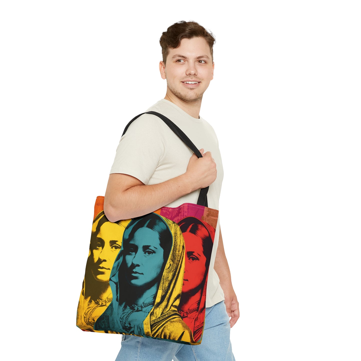 Our Lady of Guadalupe Tote Bag - Catholic faith inspired carry-all purse - day to day bag