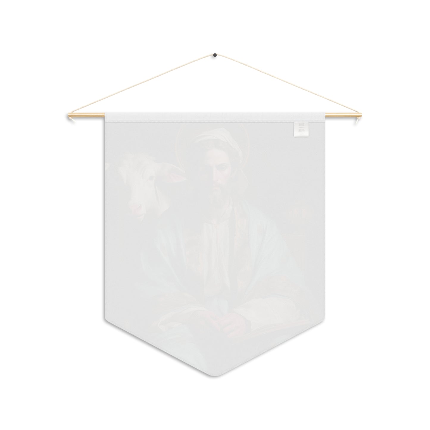 Saint Luke the Evangelist Wall Banner / Wall Hanging - Prayer room art - Catholic Home Art - Large Saint Art for your home - 18" x 21"