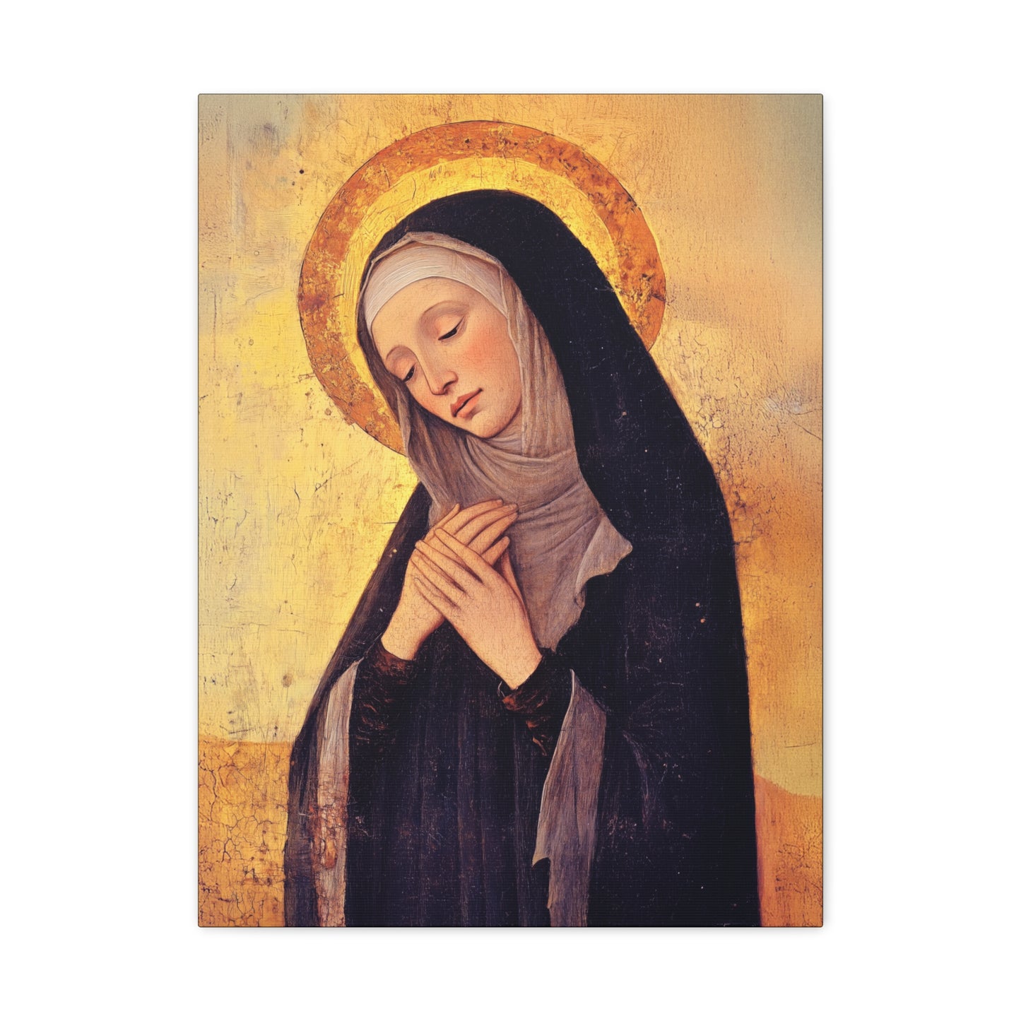 Saint Syncletica of Alexandria - Desert Mother - Gallery Wrapped Canvas - Print - Religious Art for your Home - Catholic