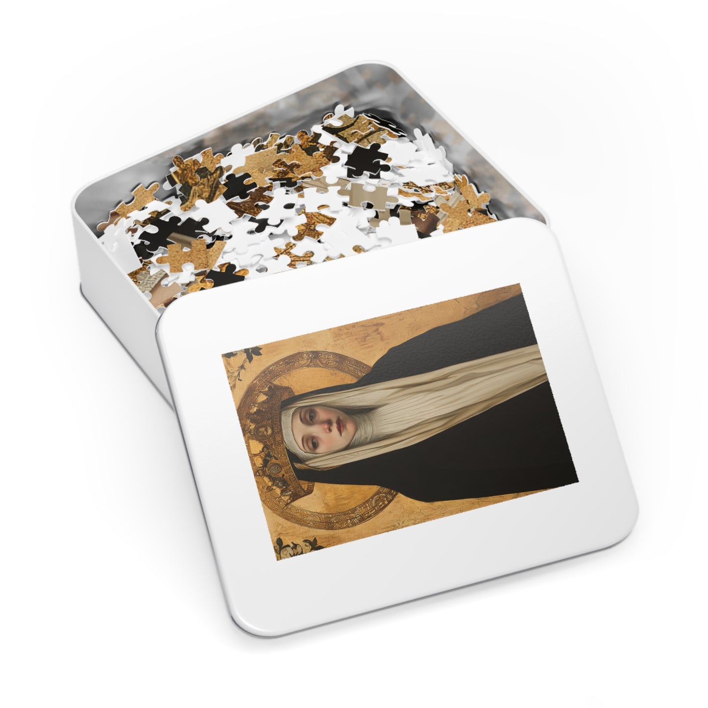 Saint Margaret of Hungary - Puzzle and Keepsake Tin - Religious Jigsaw Puzzle (30, 110, 252, 500,1000-Piece) - Religious Puzzle