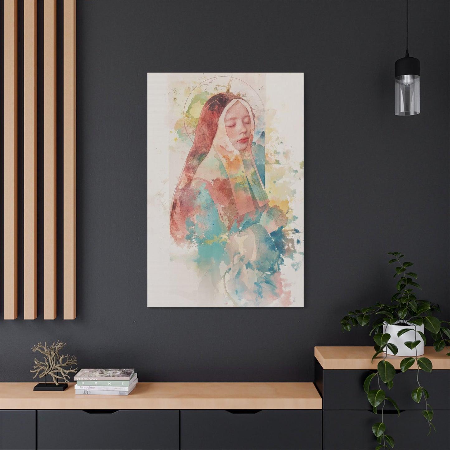 Saint Bernadette - Museum Wrapped Canvas - Sanctified Souls Print - Religious Art for your Home