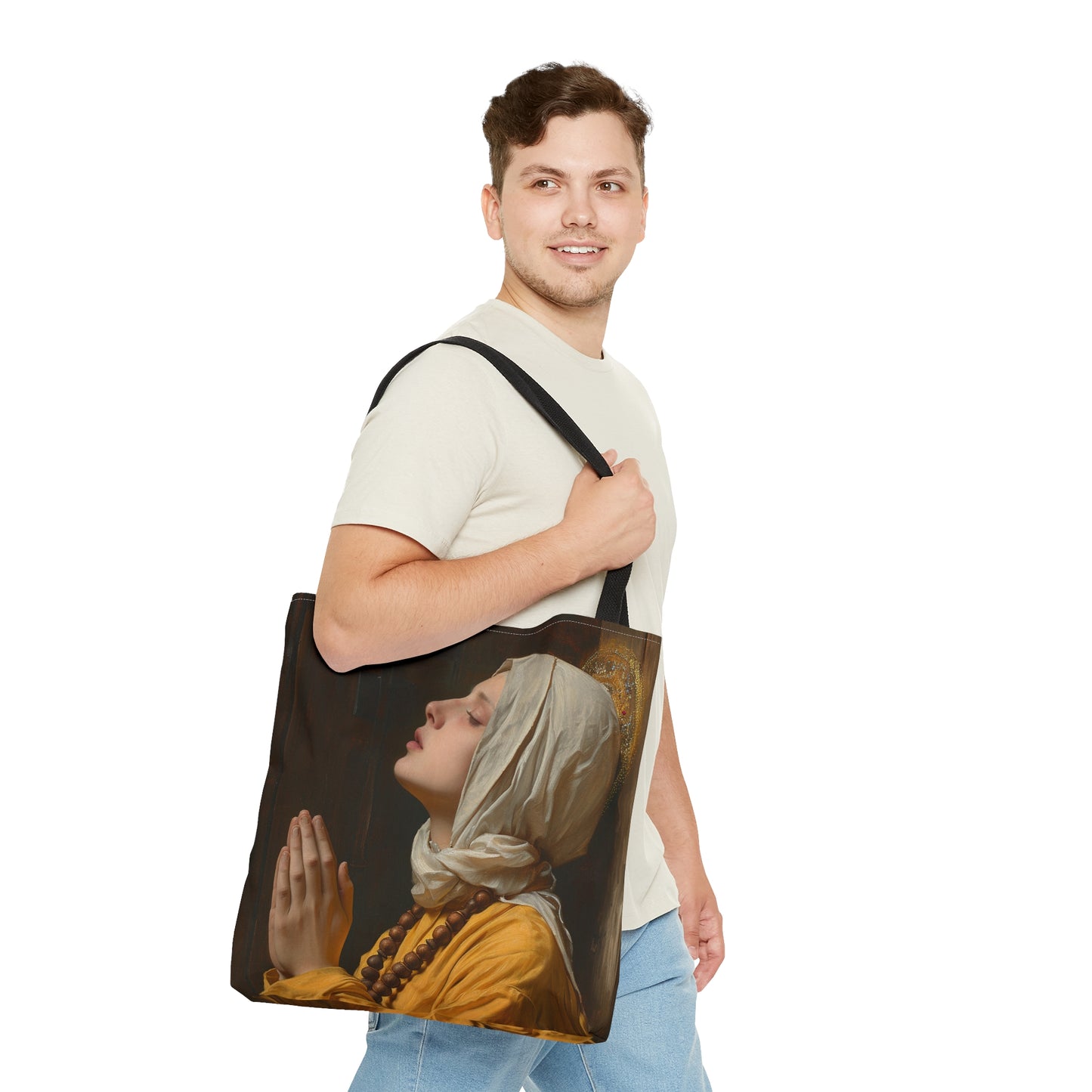 Saint Yvette of Huy - Purse - Three sizes - Large Medium Small Faith Art Bag - Catholic purse - Double Sided - Patron Saint Artwork