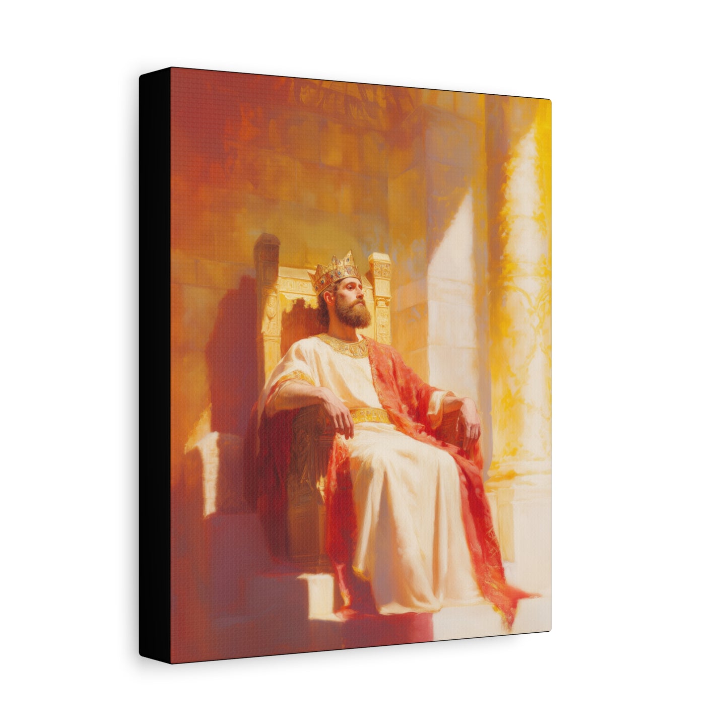 King Solomon: Keeper of God's Understanding - Gallery Wrapped Canvas - Print - Religious Art for your Home - Catholic Art
