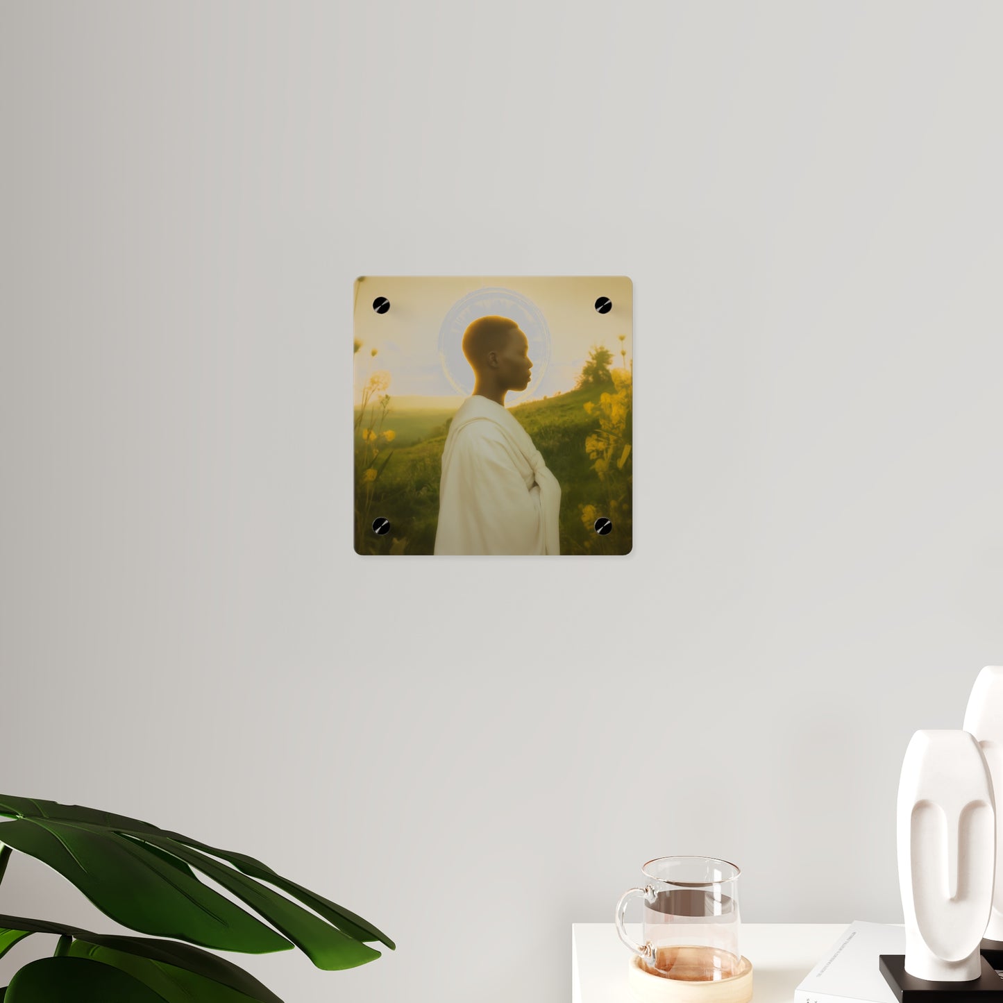 Saint Charles Lwanga Wall Art Panel - Ready to Hang Acrylic Print - Catholic Saint Art - Patron Saint Print - No Frame needed