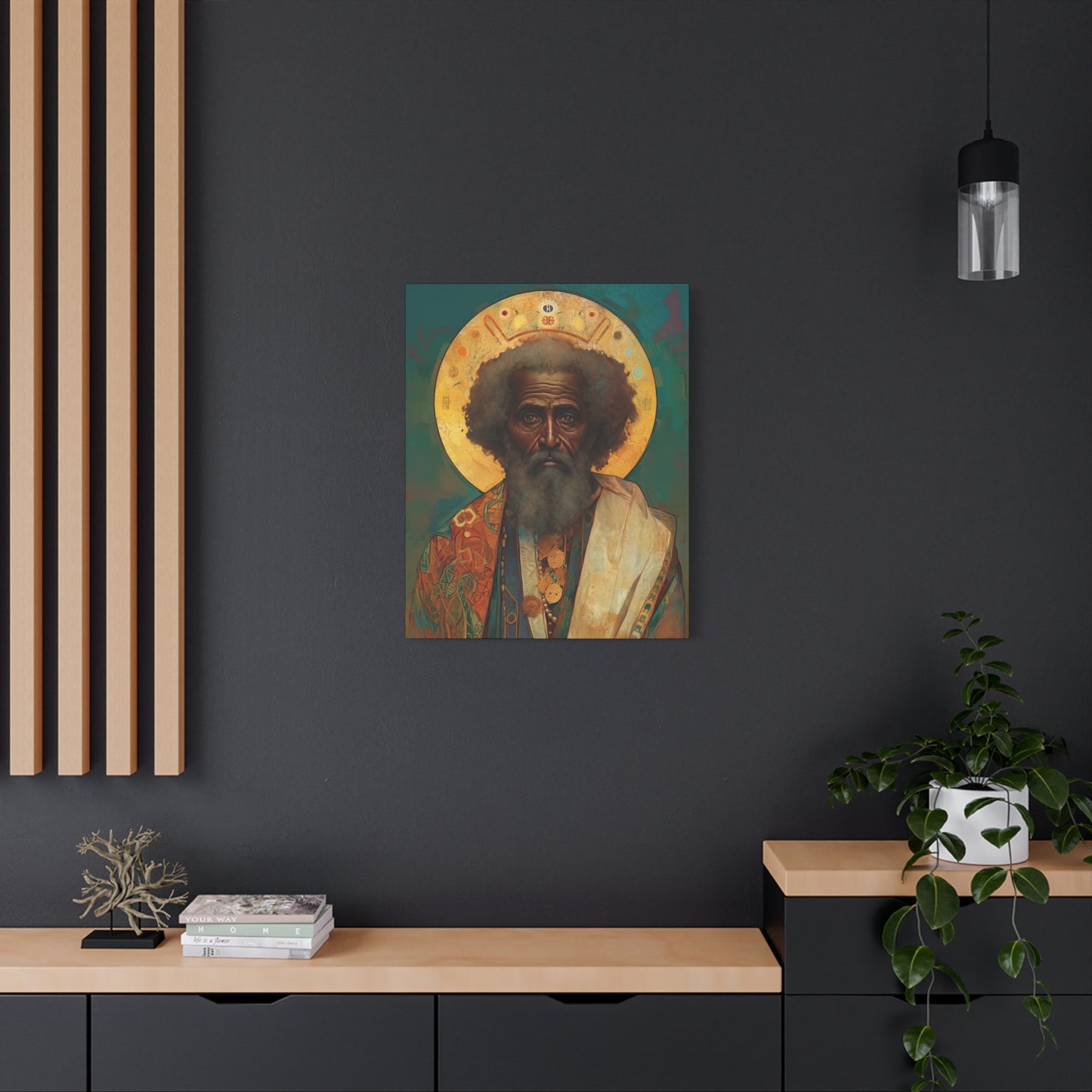Saint Moses - Museum Wrapped Canvas - Sanctified Souls Print - Religious Art for your Home