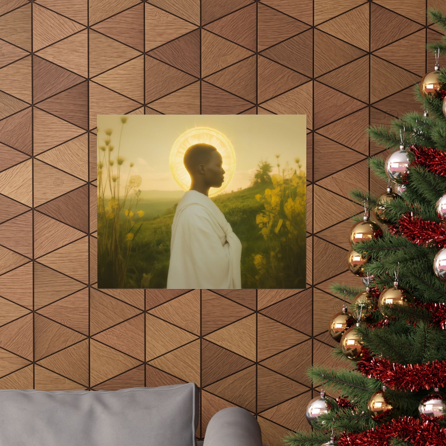 Saint Charles Lwanga- Sanctified Souls Print - Multiple Sizes - Premium Posters - Catholic Art - Christian Home Decor Artwork