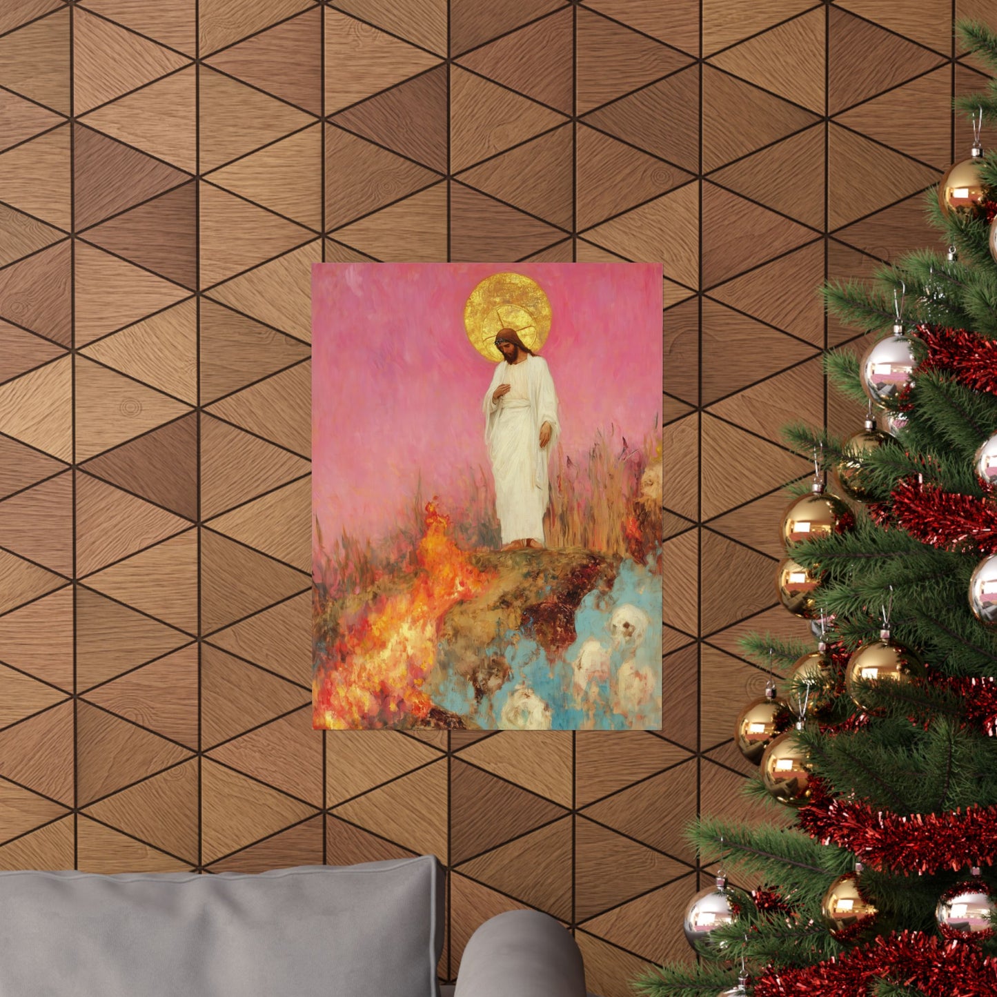 The Stone Cracked Beneath His Feet - Sanctified Souls Print - Multiple Sizes - Premium Matte Vertical Posters - Catholic