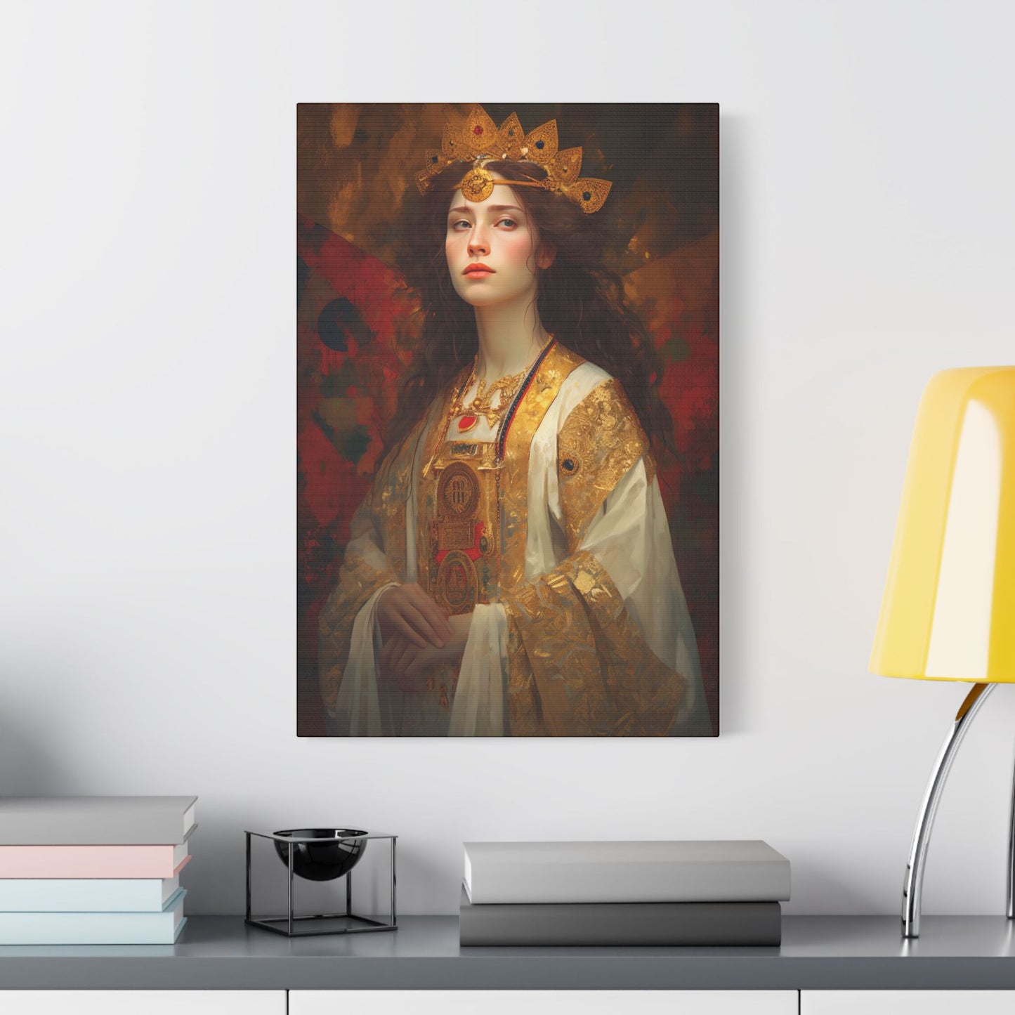 Saint Barbara Canvas Print - Multiple Sizes - Catholic Home art - Museum Wrapped Canvas - Sanctified Souls Print