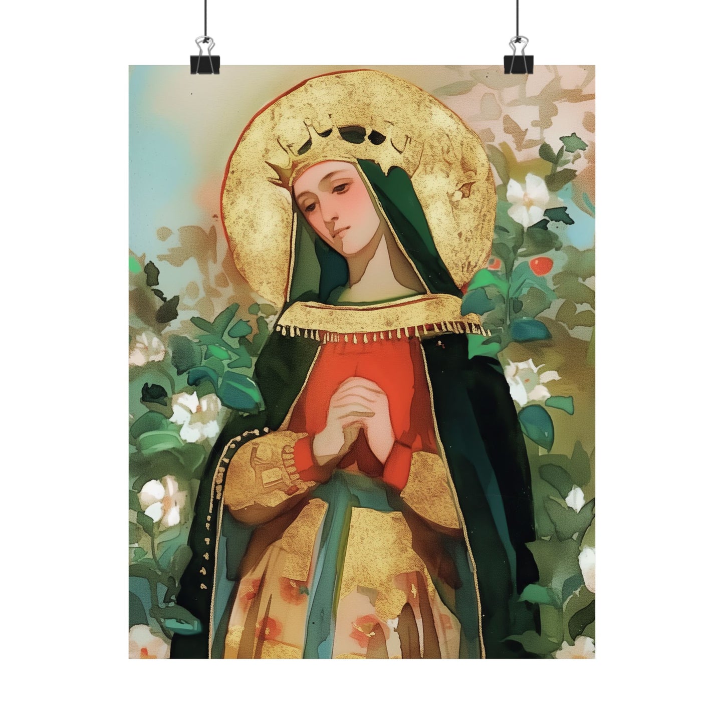 Saint Matilda of Germany - Sanctified Souls Print - Multiple Sizes - Premium Matte Vertical Posters - Matilda of Ringelheim