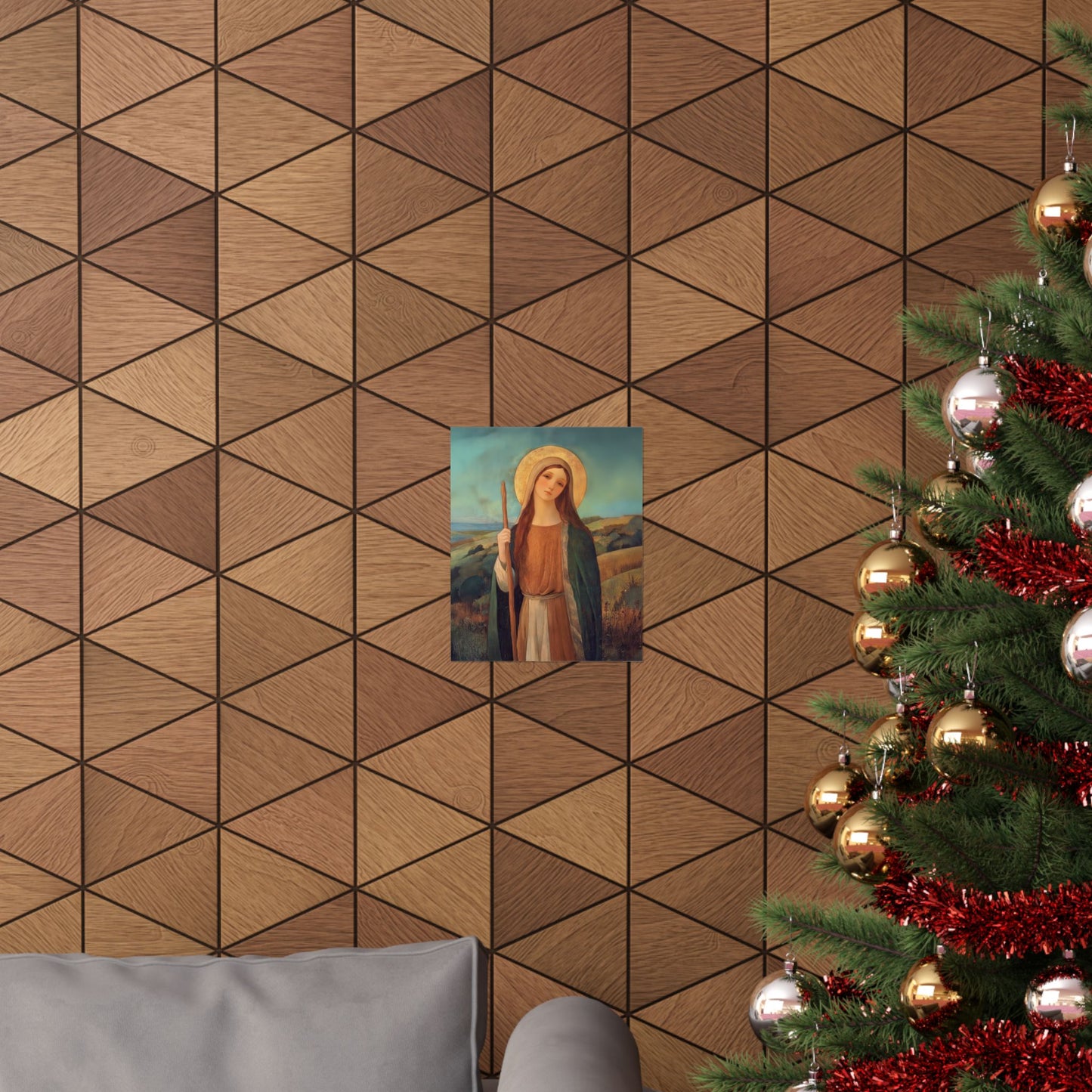 Saint Breage // Saint Breaca - Sanctified Souls Print - Multiple Sizes - Premium Matte Vertical Posters