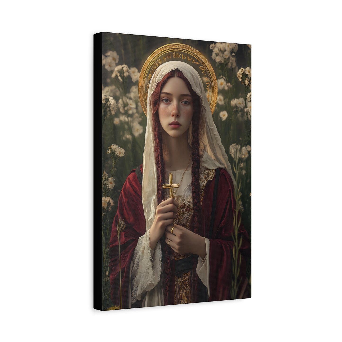 Saint Hilaria - Gallery Wrapped Canvas - Print - Religious Art for your Home - Catholic Art