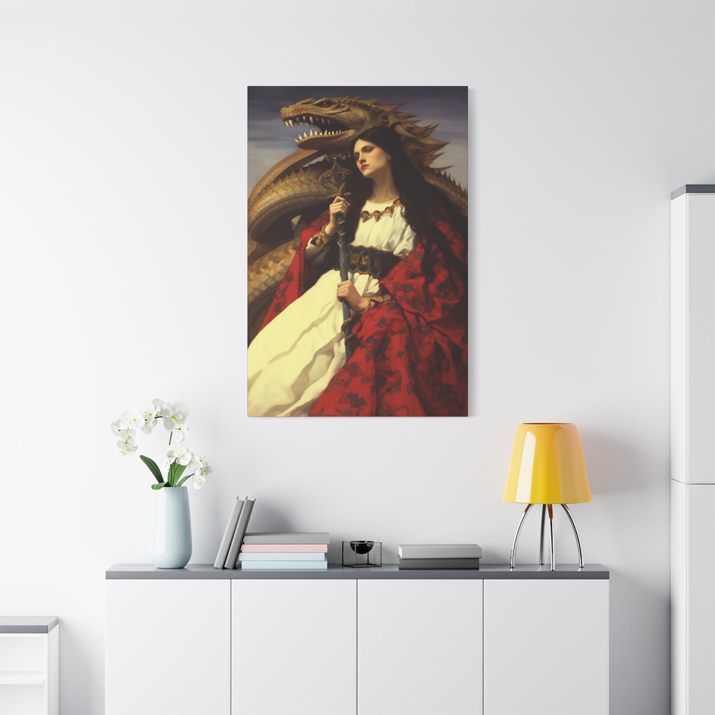 Saint Martha of Bethany Canvas Print - Multiple Sizes - Catholic Home art - Museum Wrapped Canvas - Sanctified Souls Print