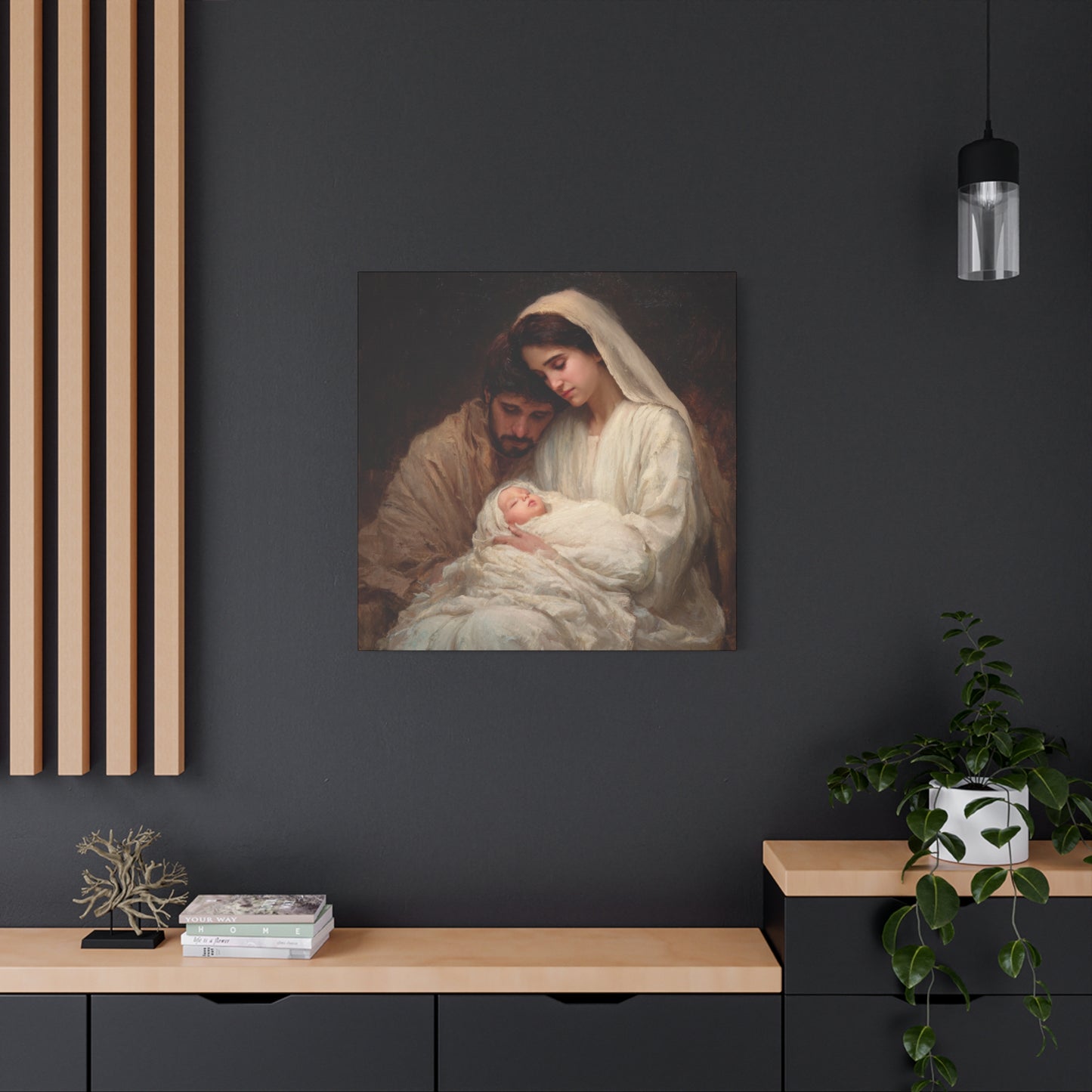 The Quiet Kingdom of the Holy Family - Gallery Wrapped Canvas - Print - Religious Art for your Home - Catholic