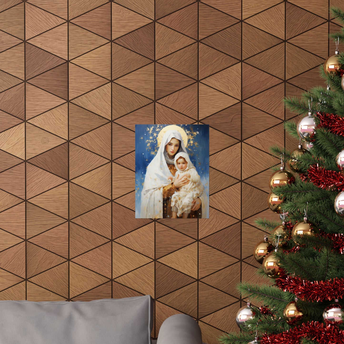 Divine Frost - Our Lady of the Snows Print - Sanctified Souls Print - Multiple Sizes - Premium Matte Vertical Posters