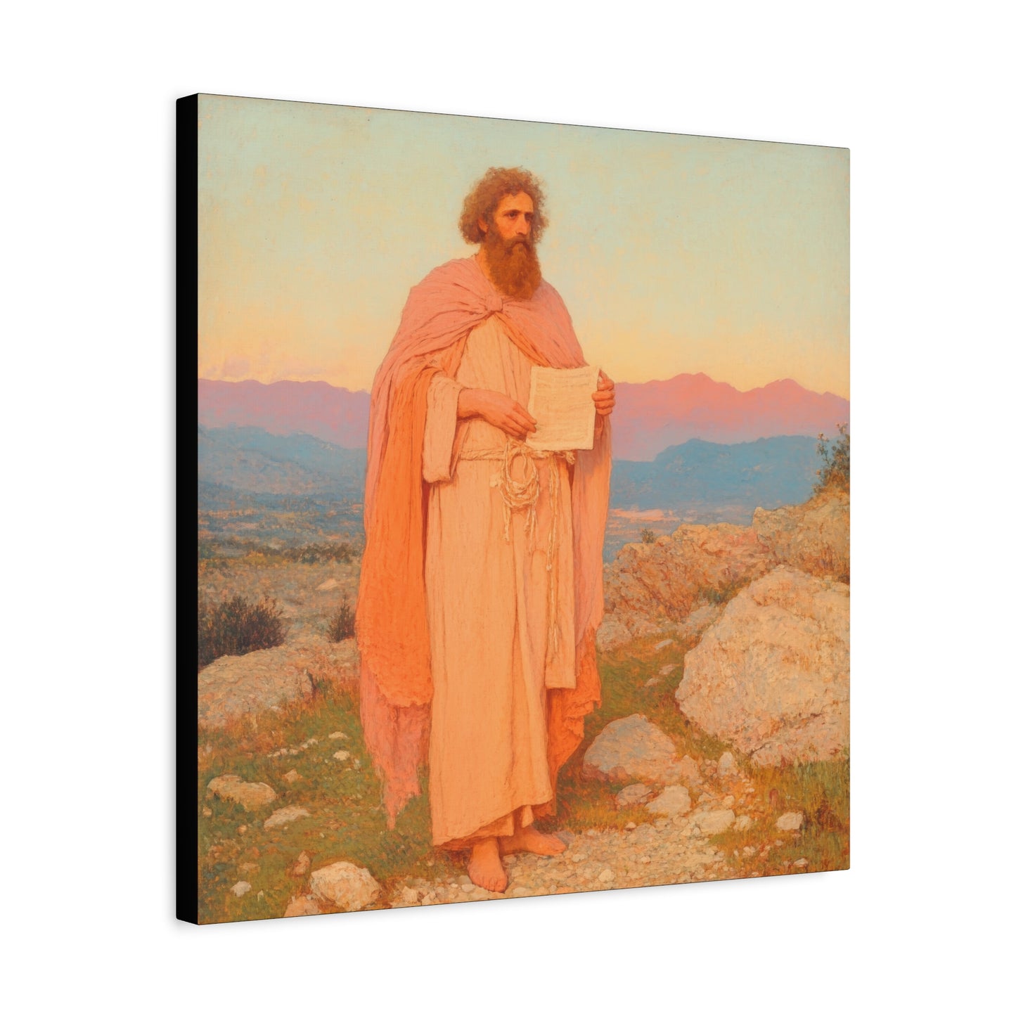 Obadiah - Keeper of the Lord's Warning and Mercy - Gallery Wrapped Canvas - Print - Religious Art for your Home - Catholic Art