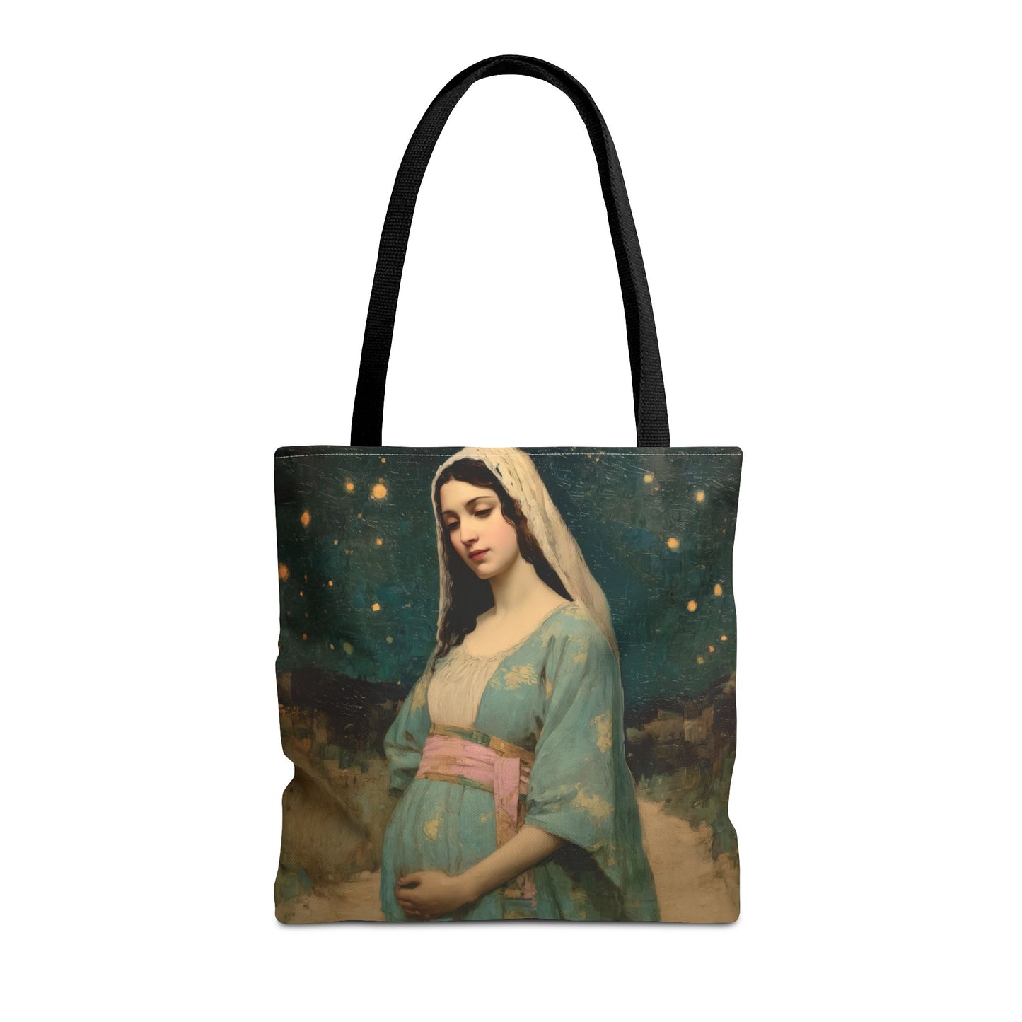 Our Lady of 'O' - Our Lady of Expectation - Mother Mary - Marian Art - Tote Bag - Large Medium Small Faith Art Bag - Tote Purse
