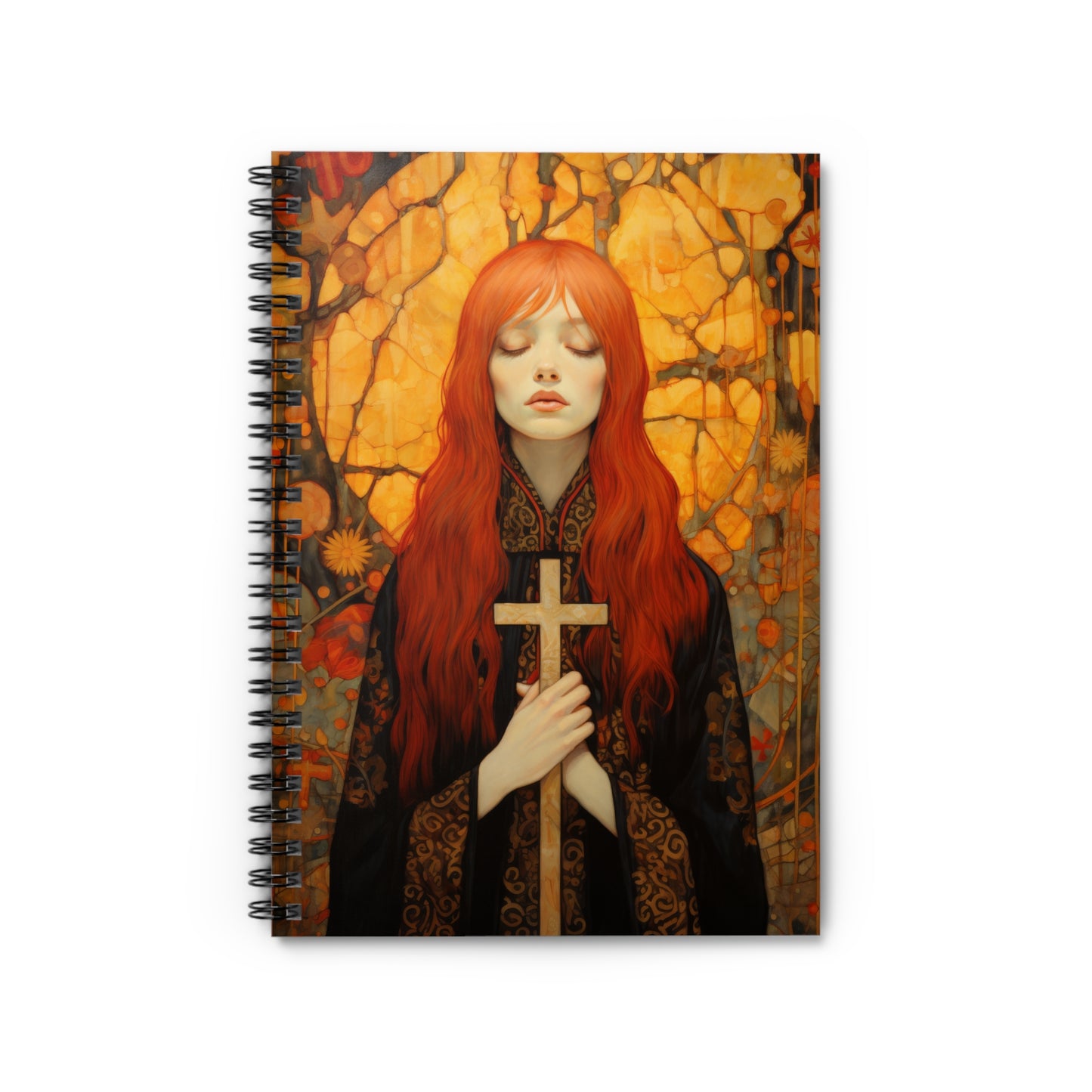 Saint Mary Magdalene - Inner Light and Peace Journal - Sanctified Souls Art - Religious Based Notebook - Spiral Notebook - Ruled Line