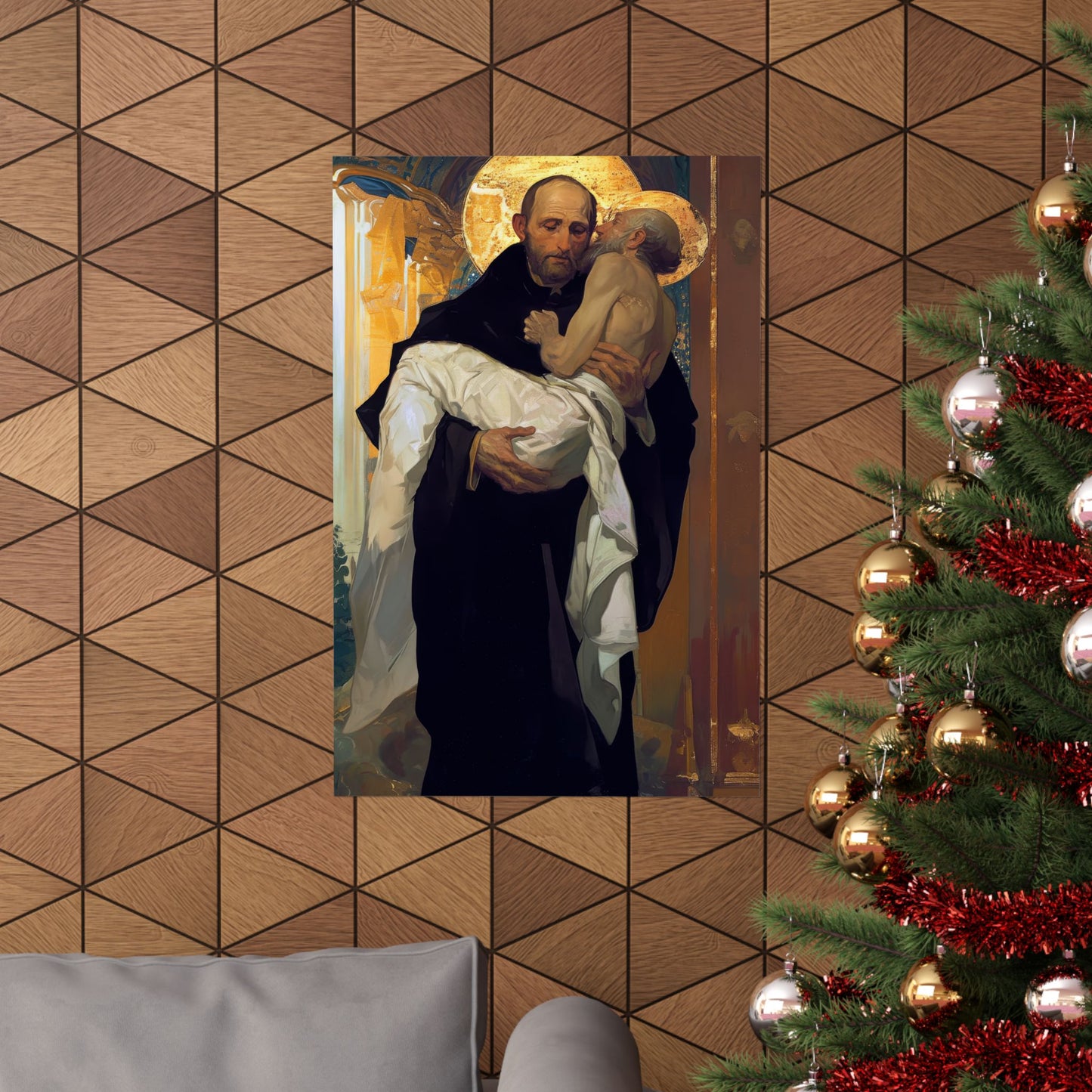 Saint John of God Poster Print - Sanctified Souls Print - Multiple Sizes - Premium Posters - Catholic Art for your home
