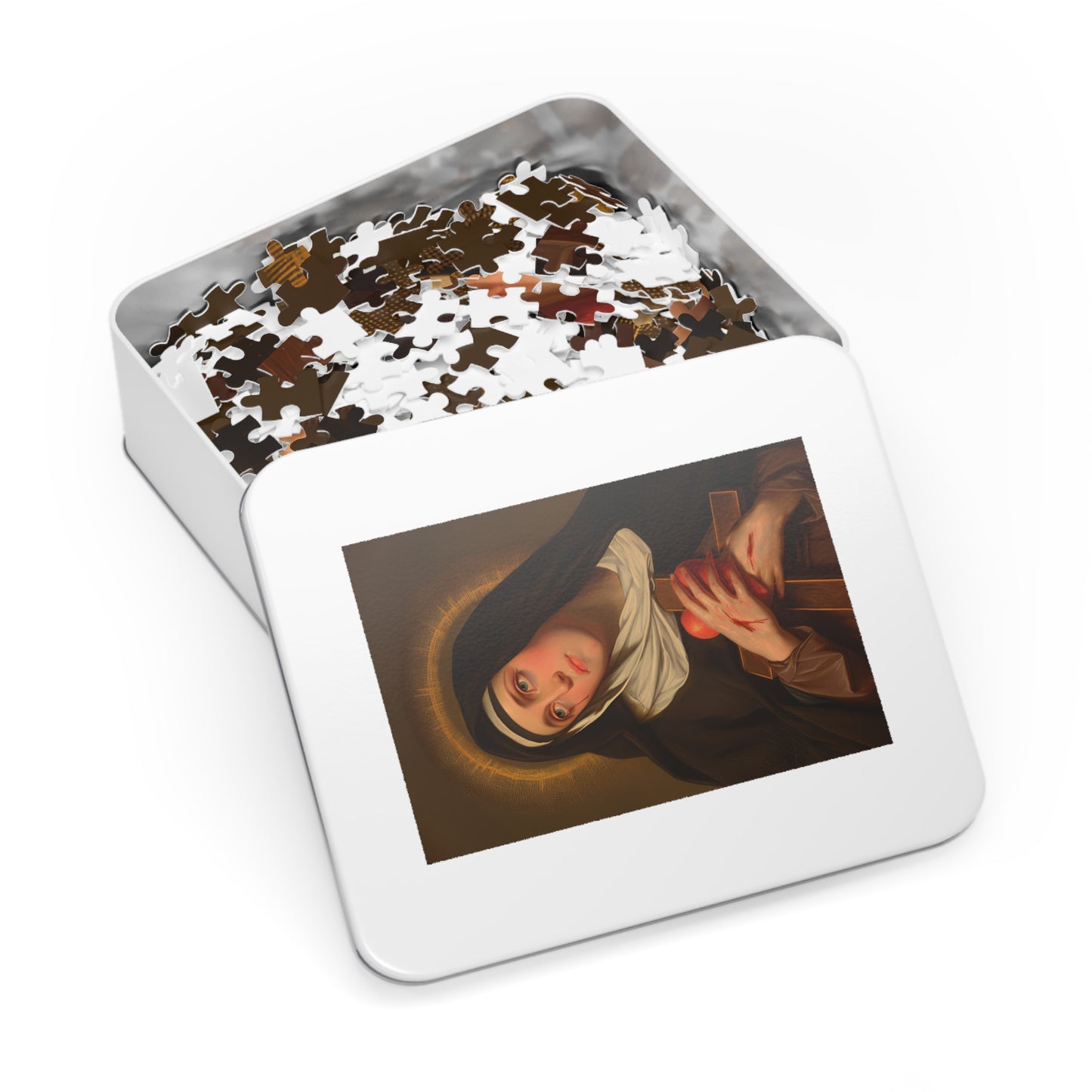Saint Veronica Giuliani - Puzzle and Keepsake Tin - Religious (30, 110, 252, 500,1000) - Religious Puzzle - Religious