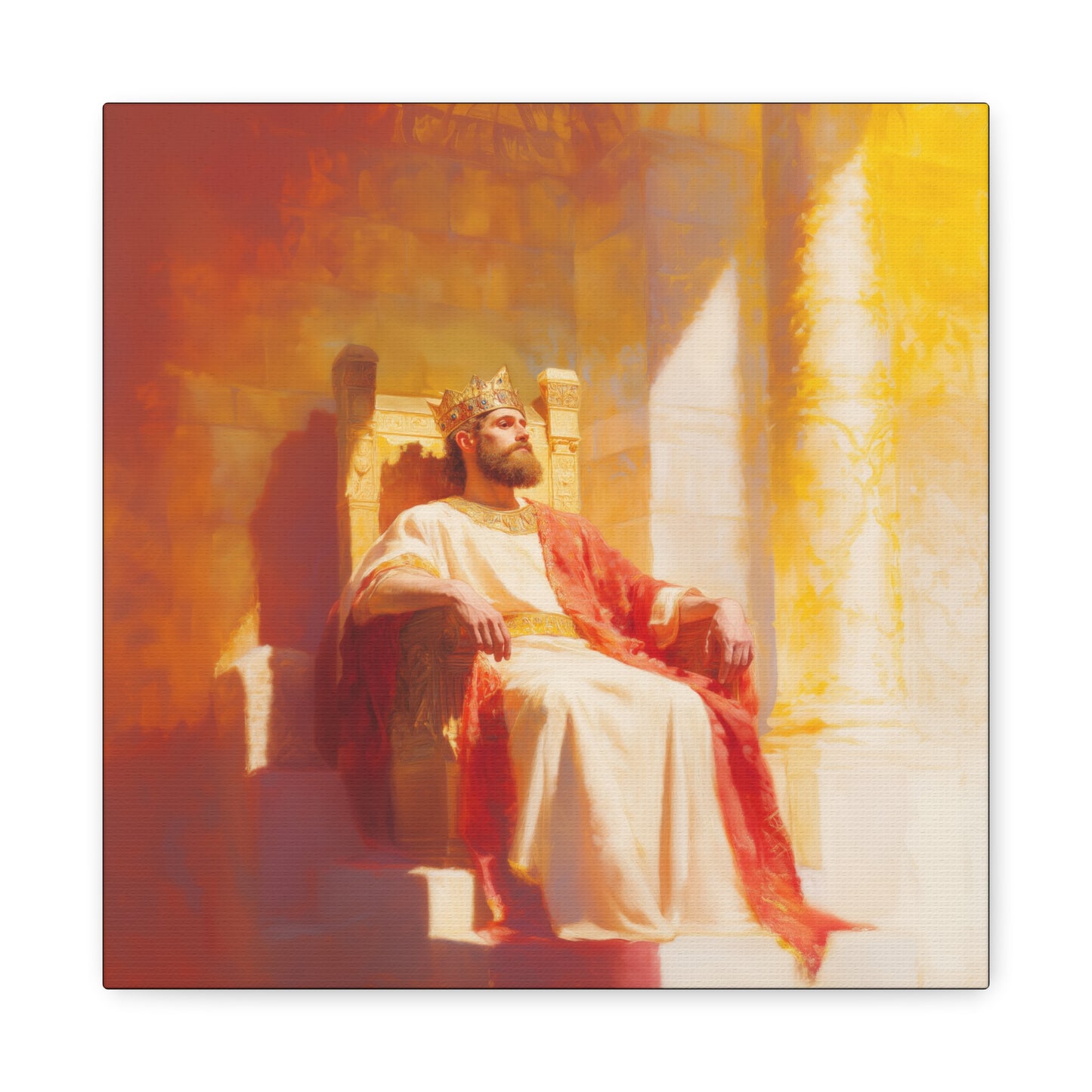 King Solomon: Keeper of God's Understanding - Gallery Wrapped Canvas - Print - Religious Art for your Home - Catholic Art