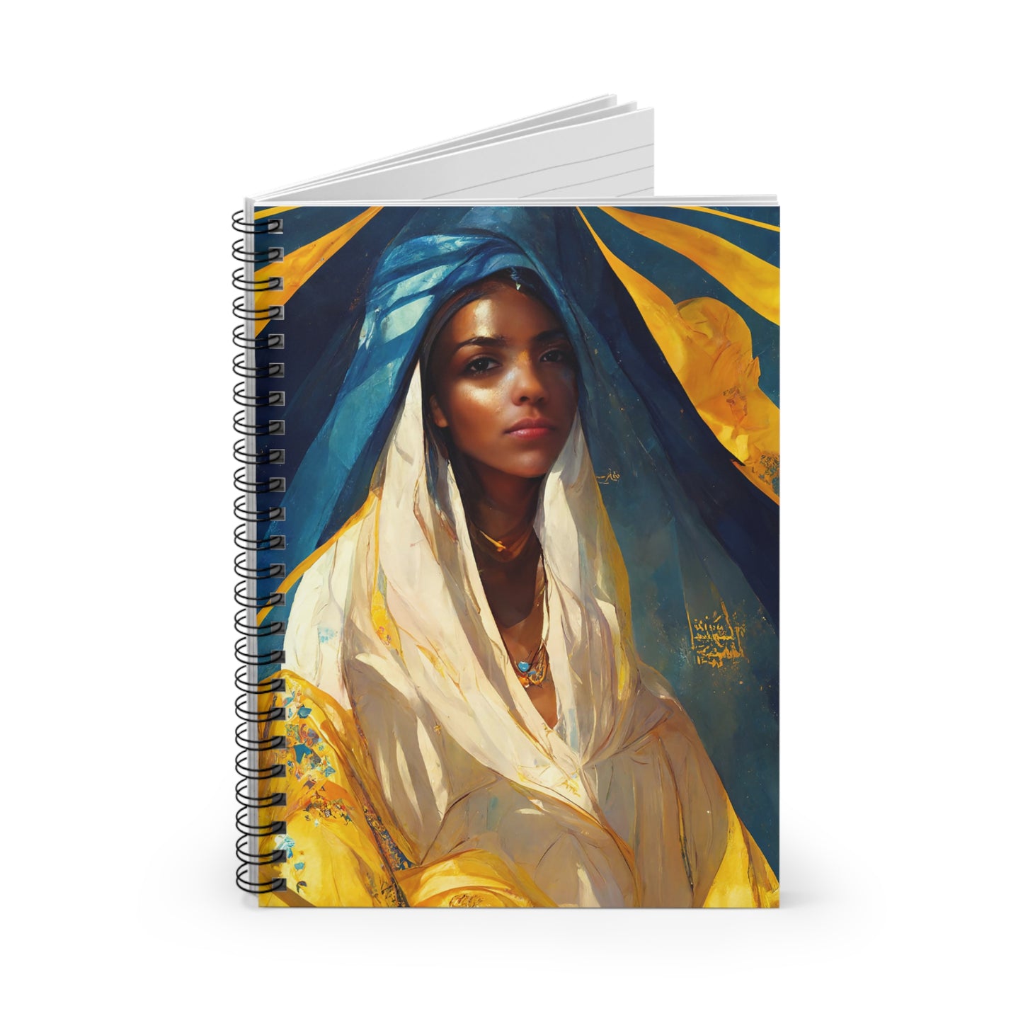 Mary the Blessed Virgin Journal - Sanctified Souls Art - Religious Based Notebook - Spiral Notebook - Ruled Line