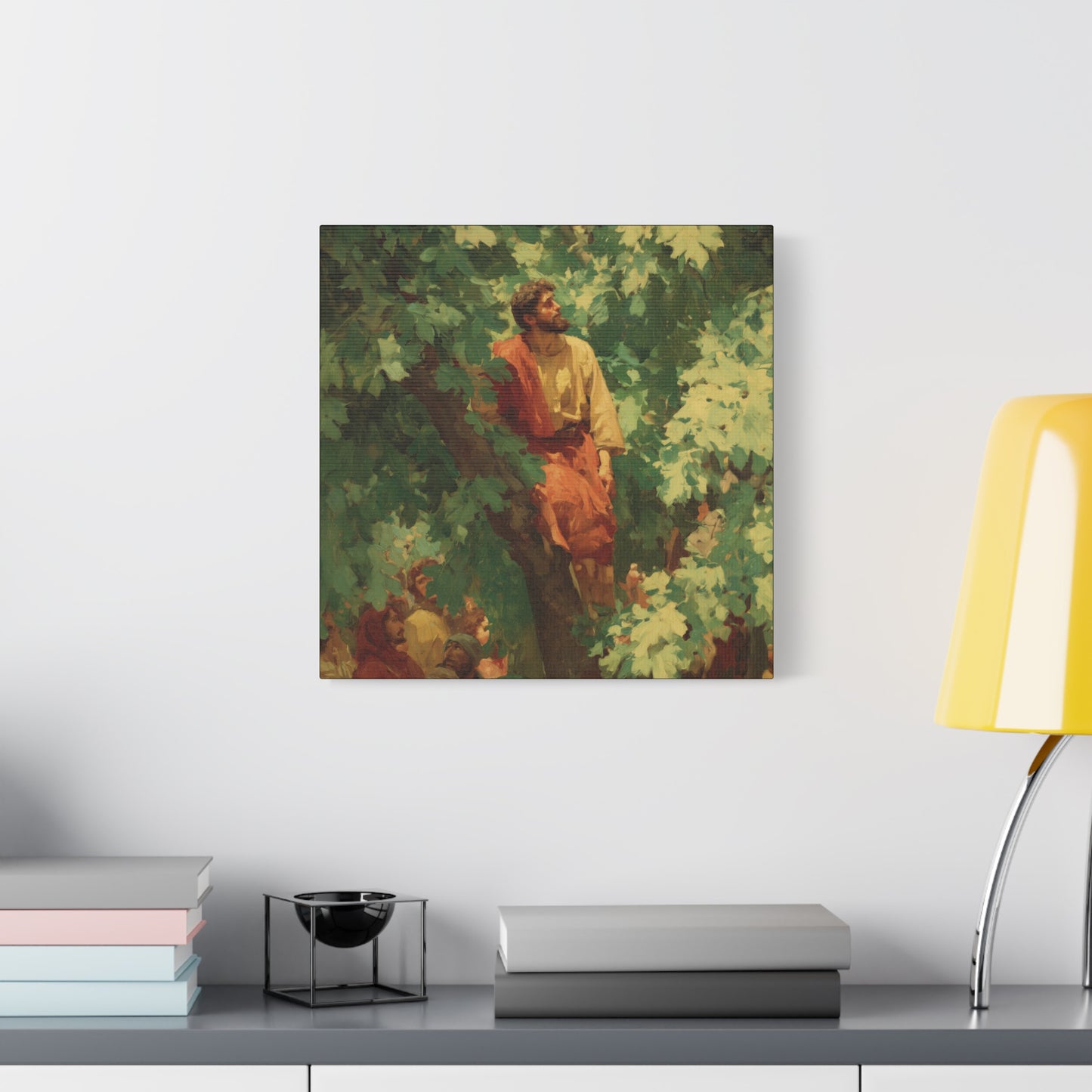 Zacchaeus - Gallery Wrapped Canvas - Print - Religious Art for your Home - Catholic Art Print