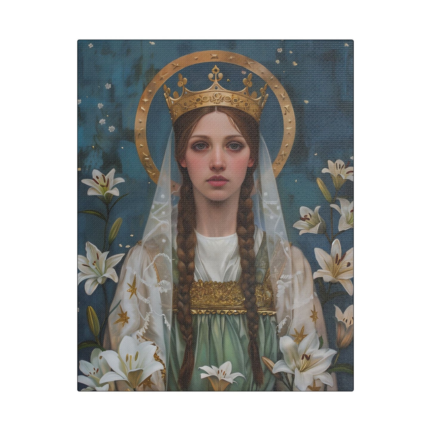 Saint Isabel of France - Museum Wrapped Canvas - Sanctified Souls Print - Religious Art - Catholic Saint