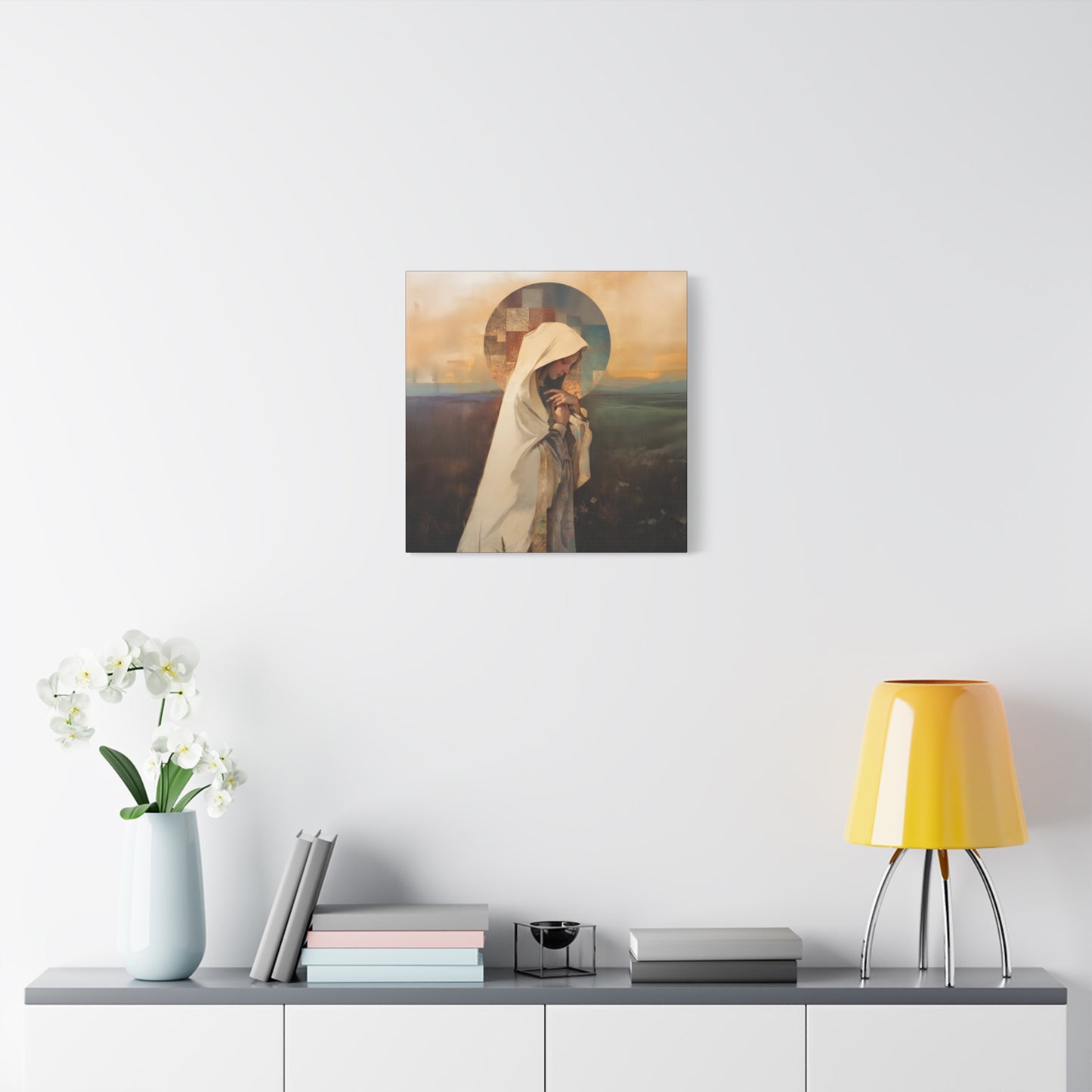 Our Lady of the Prairie - Multiple Sizes - Catholic Home art - Museum Wrapped Canvas - Sanctified Souls Print