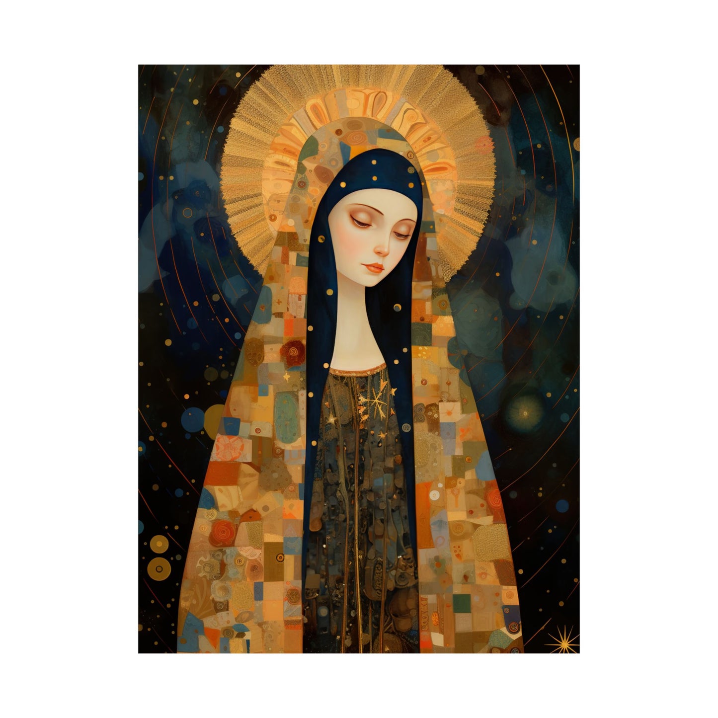 The Eternally Beloved: Mary in Art - Sanctified Souls Print - Multiple Sizes - Premium Matte Vertical Posters
