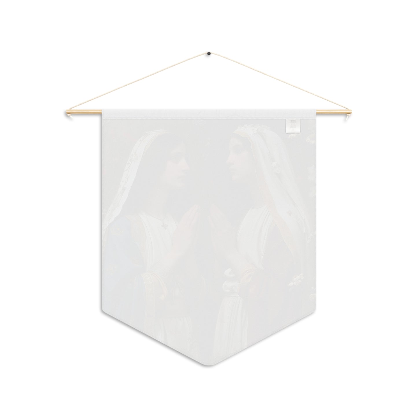 Saints Emiliana and Trasilla Wall Banner / Wall Hanging / Pennant - Prayer room art - Catholic Home - Saint Art for your home - 18" x 21"