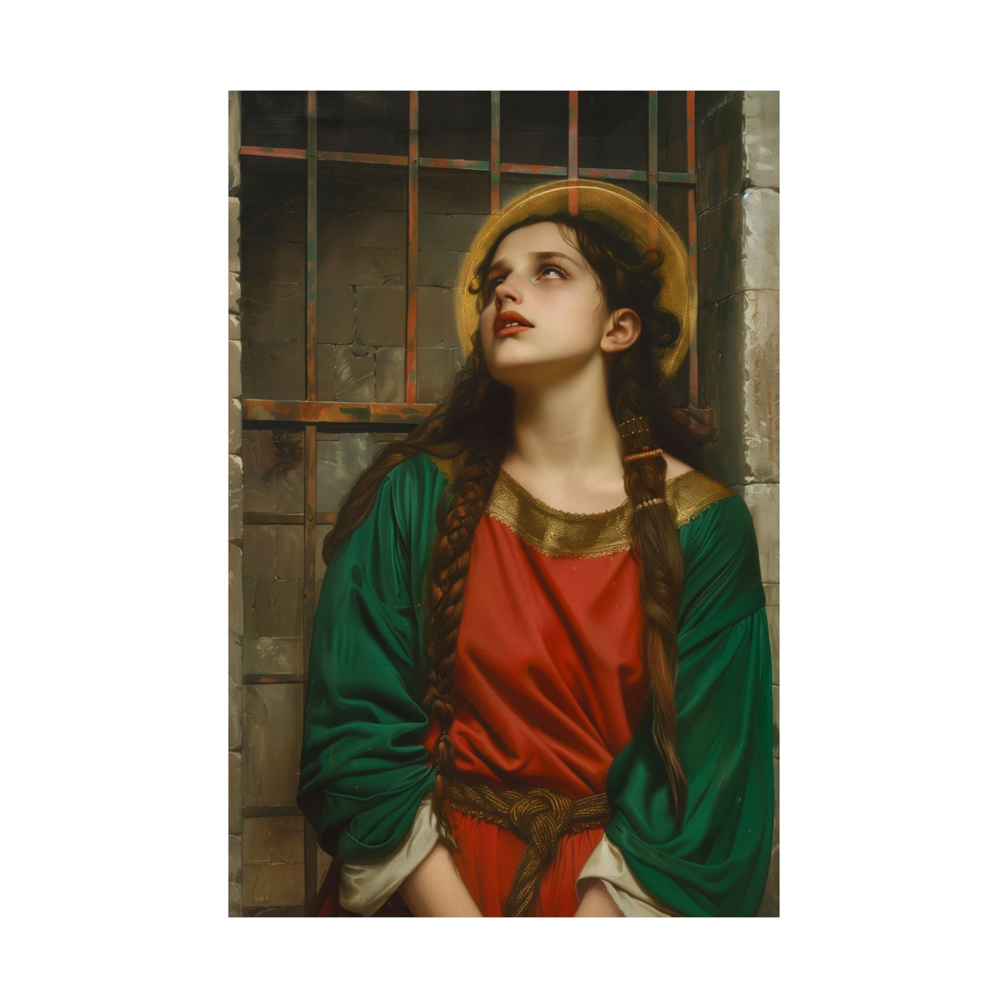 Saint Juliana of Nicomedia - Sanctified Souls Print - Multiple Sizes - Premium Matte Vertical Posters - Catholic Art for the home