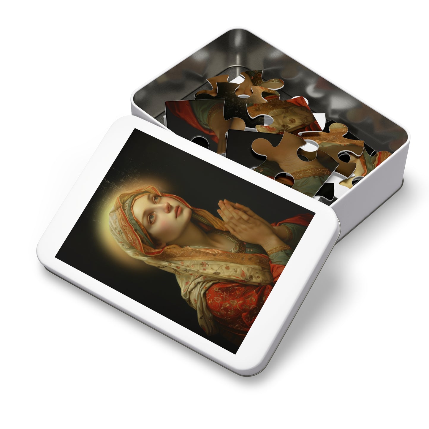 Saint Regina - Puzzle and Keepsake Tin - Religious (30, 110, 252, 500,1000) - Religious Puzzle - Gifts for Catholic Families - Saints