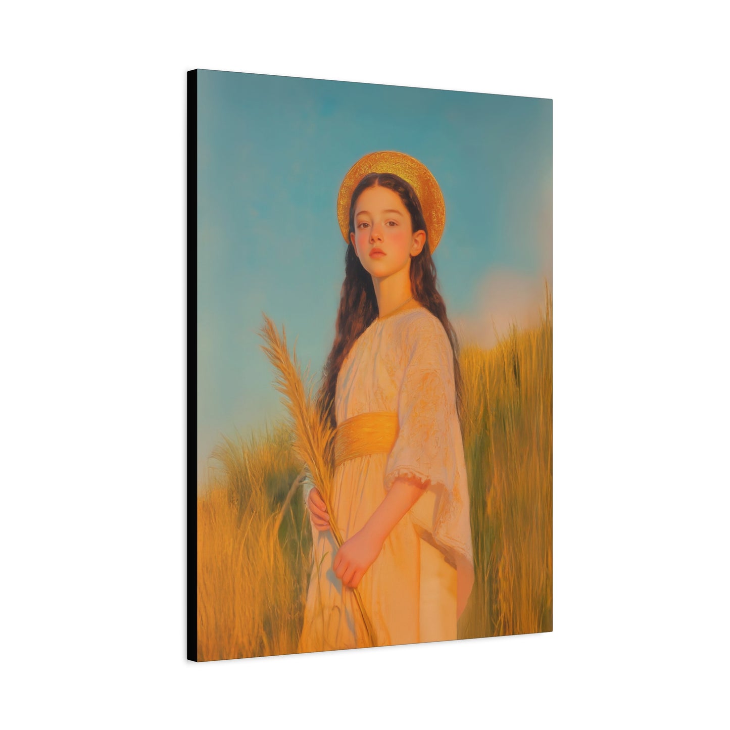 Saint Faith - Multiple Sizes - Catholic Home art - Museum Wrapped Canvas - Sanctified Souls Print - Martyr Saint