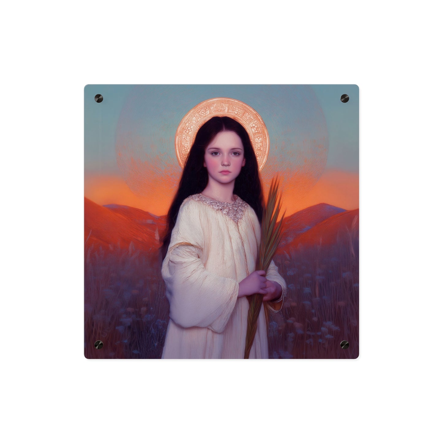 Saint Hope  Wall Art Panel - Ready to Hang Acrylic Print - Catholic Saint Art - Patron Saint Print - Martyr of the Church Art