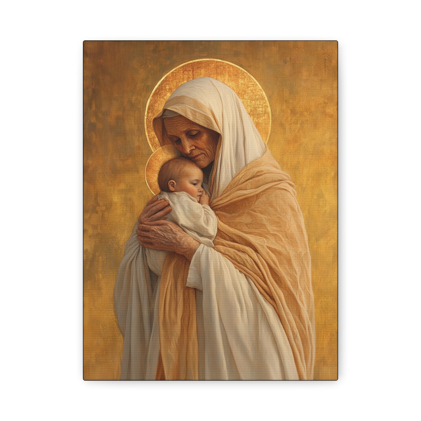 Saint Anna the Prophetess - Museum Wrapped Canvas - Print - Religious Art for your Home - Christian print - Prayer Room Art - Catholic