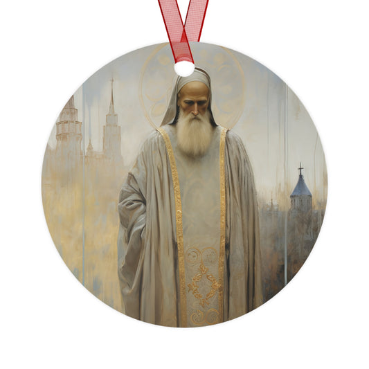 Saint Finbar of Cork - Religious Holiday Christmas Ornament and Keepsake - Double sided Keepsake Religious Ornament