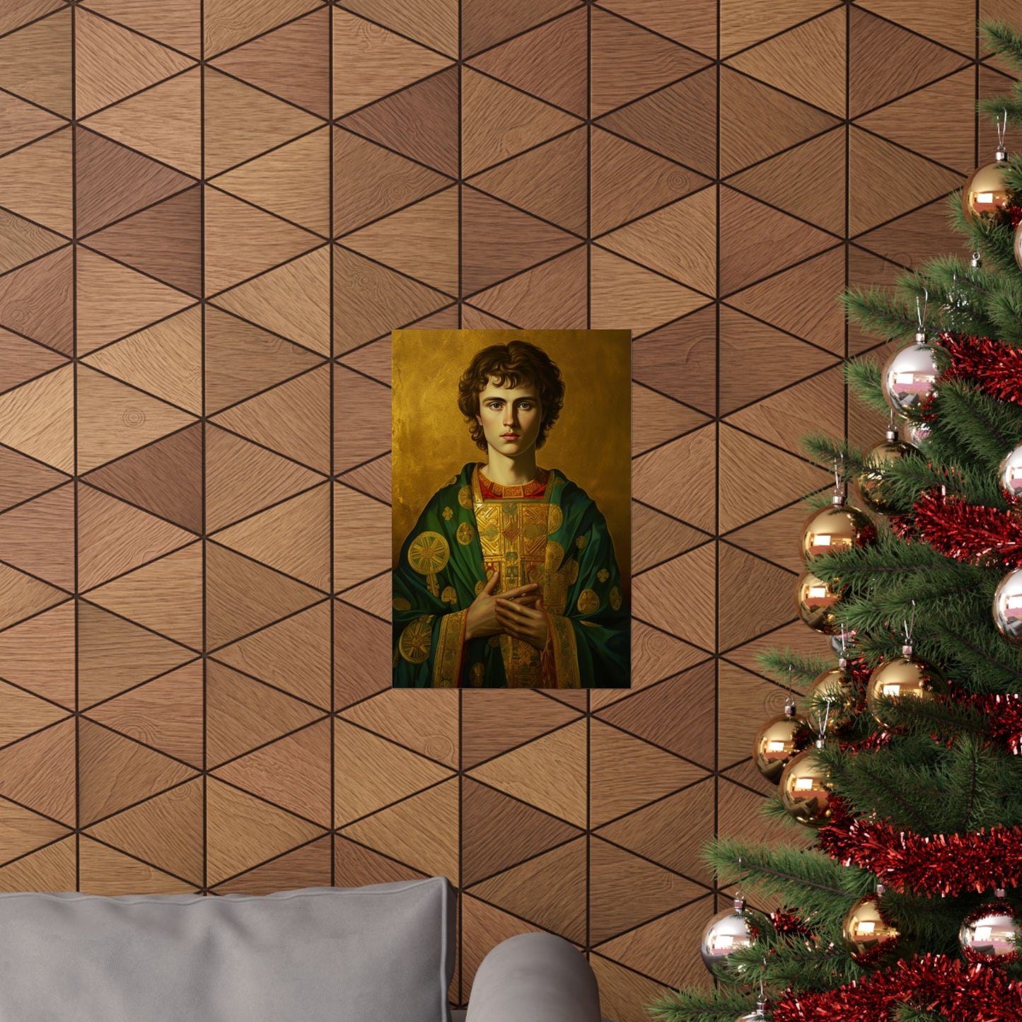 Saint Pantaleon - Sanctified Souls Print - Multiple Sizes - Premium Matte Vertical Posters - Religious Art for the home