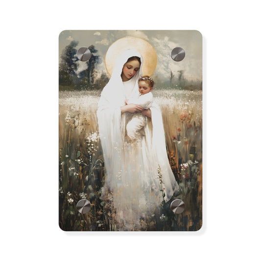 Our Lady of the Prairie Wall Art Panel - Ready to Hang Acrylic Print - Catholic Saint Art - Patron Saint Print