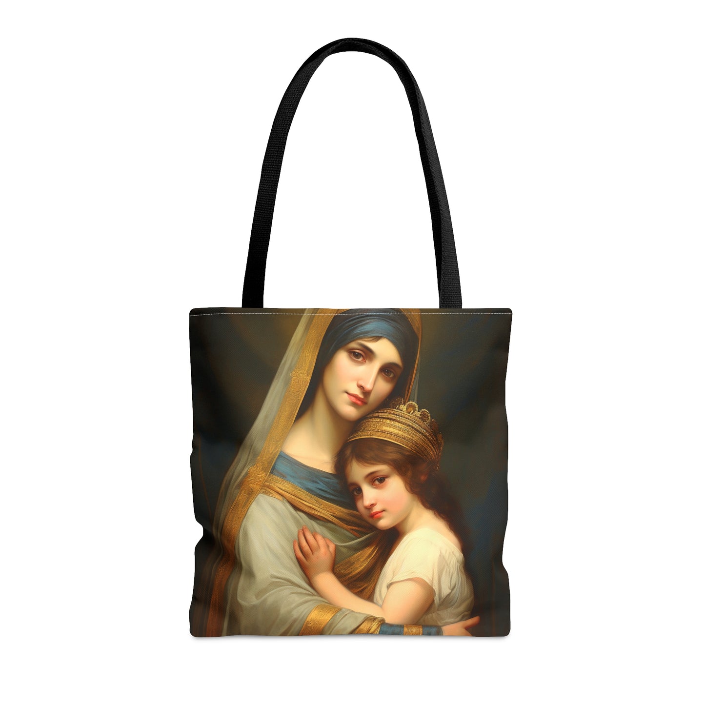 Saint Anne and Young Mother Mary  Tote Bag - Large Medium Small Faith Art Bag - Re usable Tote Purse - Double Sided - Catholic Art Bag