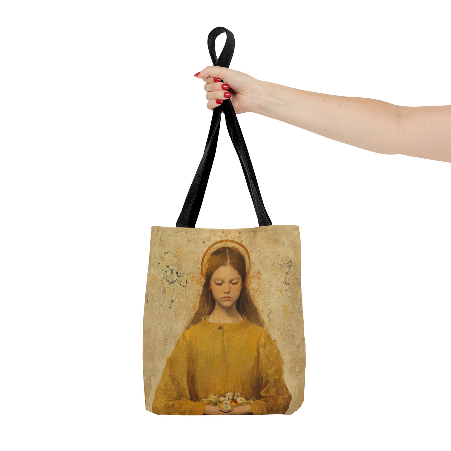 Saint LucyTote Bag - Large Medium Small Faith Art Bag - Catholic Faith Purse - Religious - Prayer Bag - Devotional Purse - Bible Bag