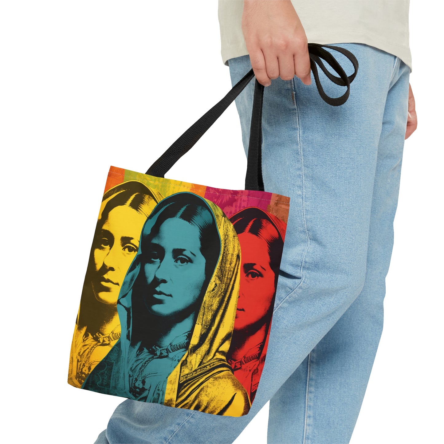 Our Lady of Guadalupe Tote Bag - Catholic faith inspired carry-all purse - day to day bag