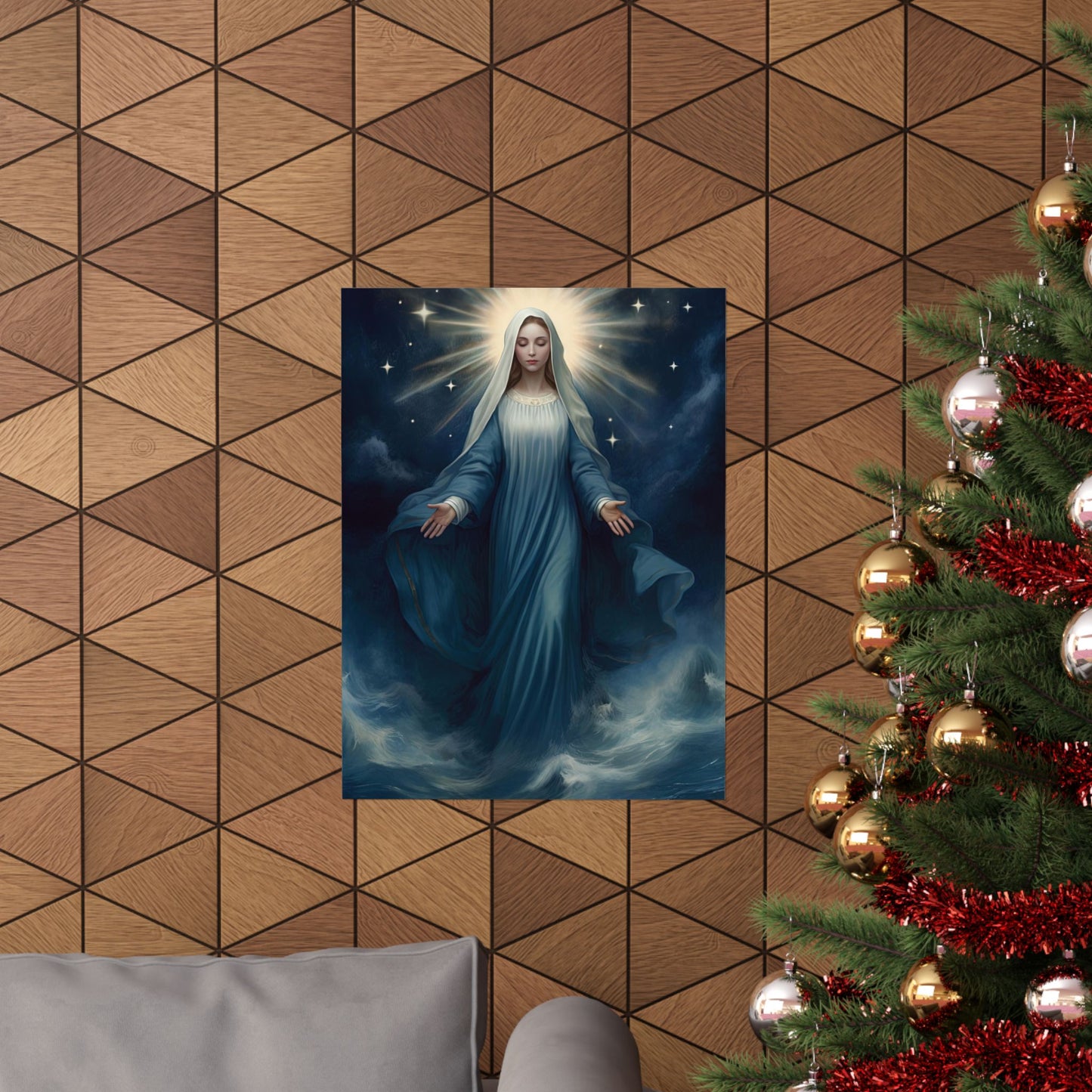 Our Lady, Star of the Sea - Sanctified Souls Print - Multiple Sizes - Premium Matte Vertical Posters - Stella Maris Print
