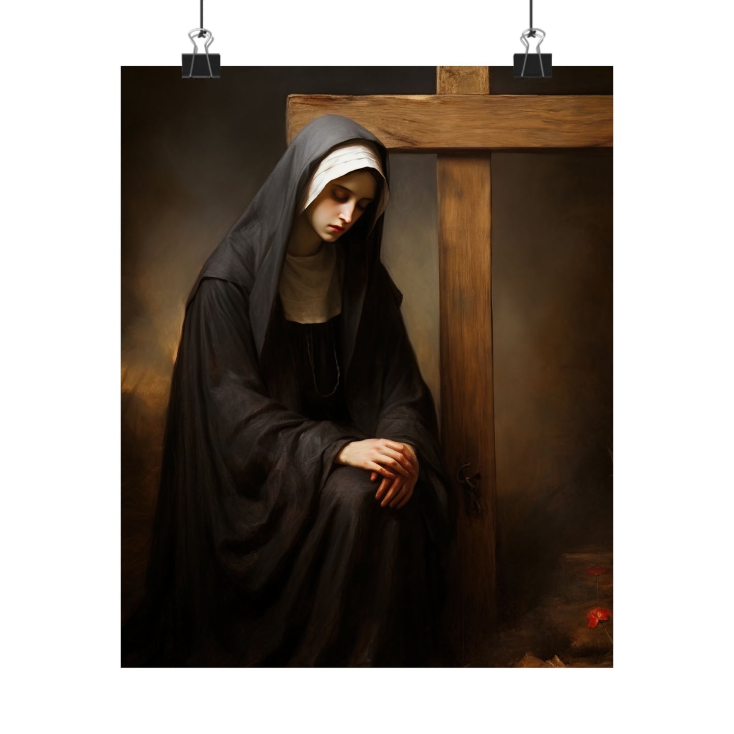Saint Clare of Montefalco Print - Sanctified Souls Print - Multiple Sizes - Premium Matte Vertical Posters