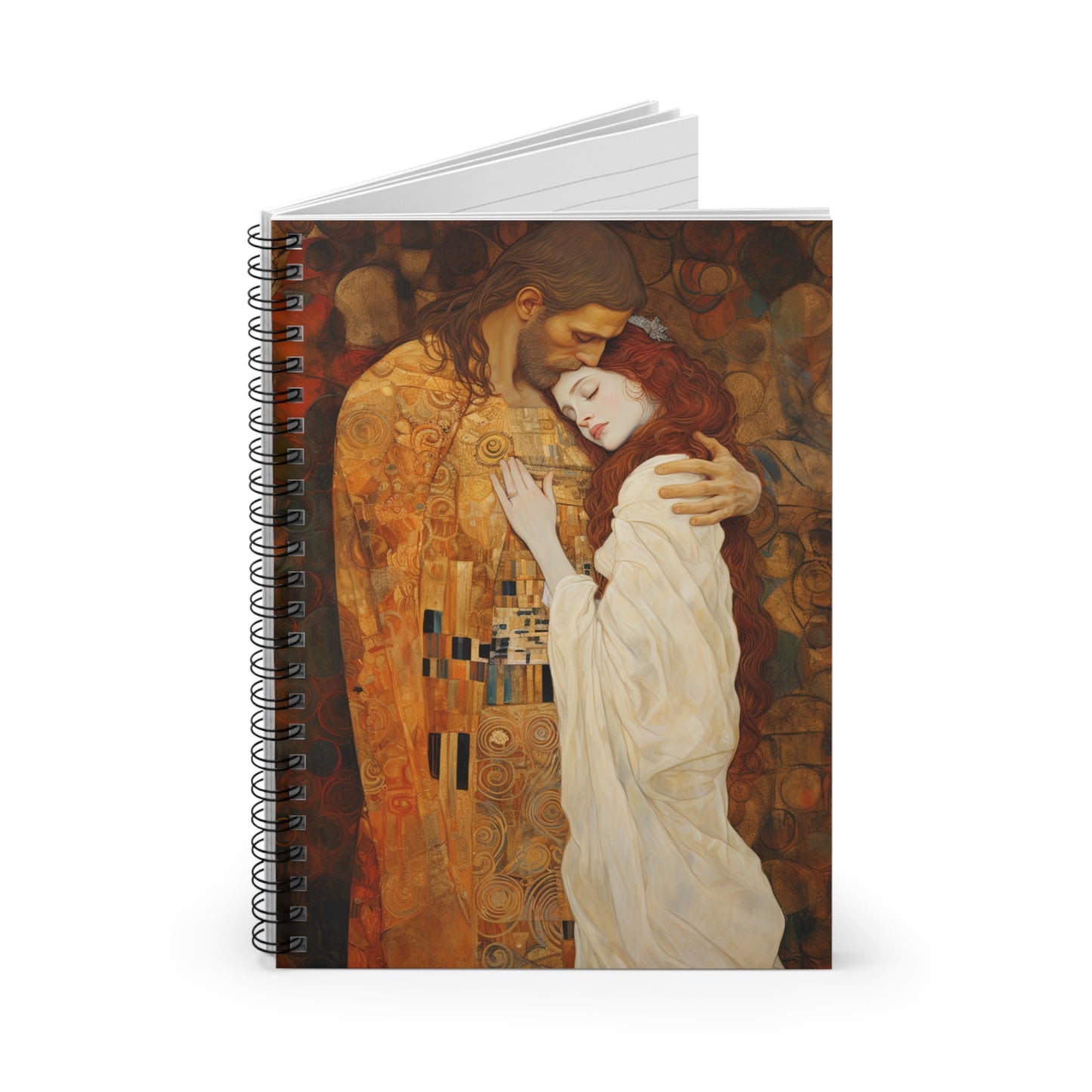 Transcendent Devotion: Christ Embracing Mary Magdalene Journal - Sanctified Souls Art - Religious Notebook