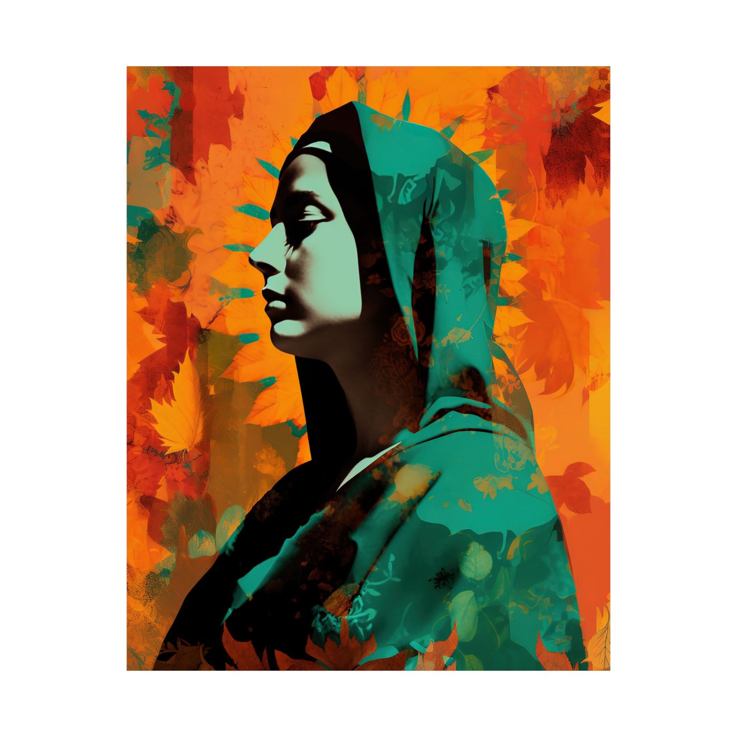 Heavenly Guadalupe Collage Art - Sanctified Souls Print - Multiple Sizes - Premium Matte Vertical Posters - Our Lady