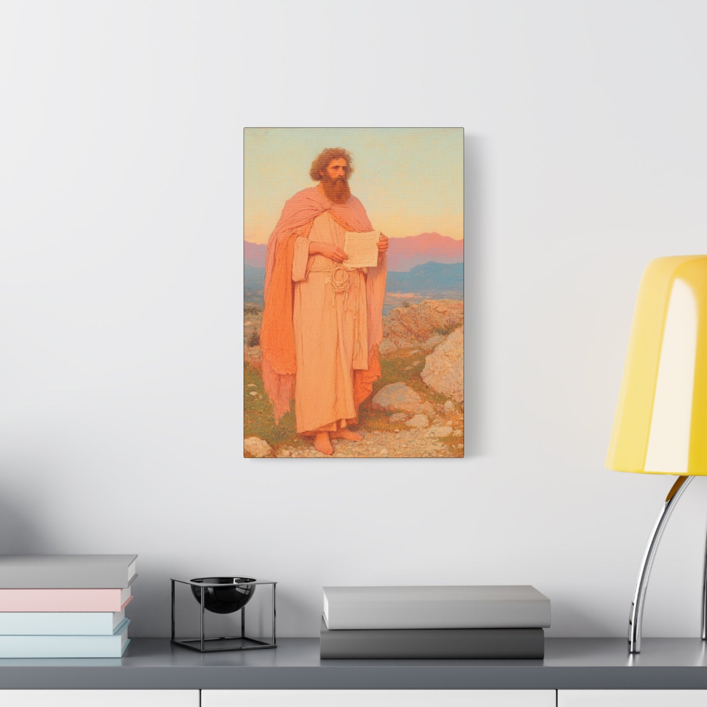 Obadiah - Keeper of the Lord's Warning and Mercy - Gallery Wrapped Canvas - Print - Religious Art for your Home - Catholic Art