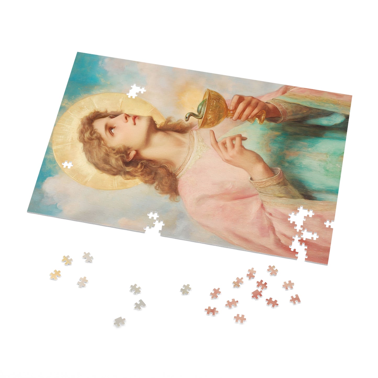 Saint John the Apostle - Puzzle and Keepsake Tin - Religious Jigsaw Puzzle (30, 110, 252, 500,1000-Piece) - Religious Puzzle