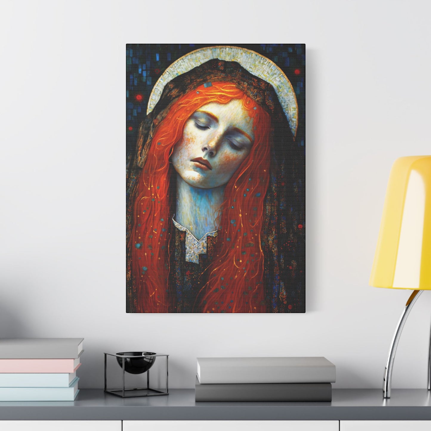 Embracing Grace - Saint Mary Magdalene Canvas Print - Multiple Sizes - Catholic Home art - Museum Wrapped Canvas - Sanctified Souls Print