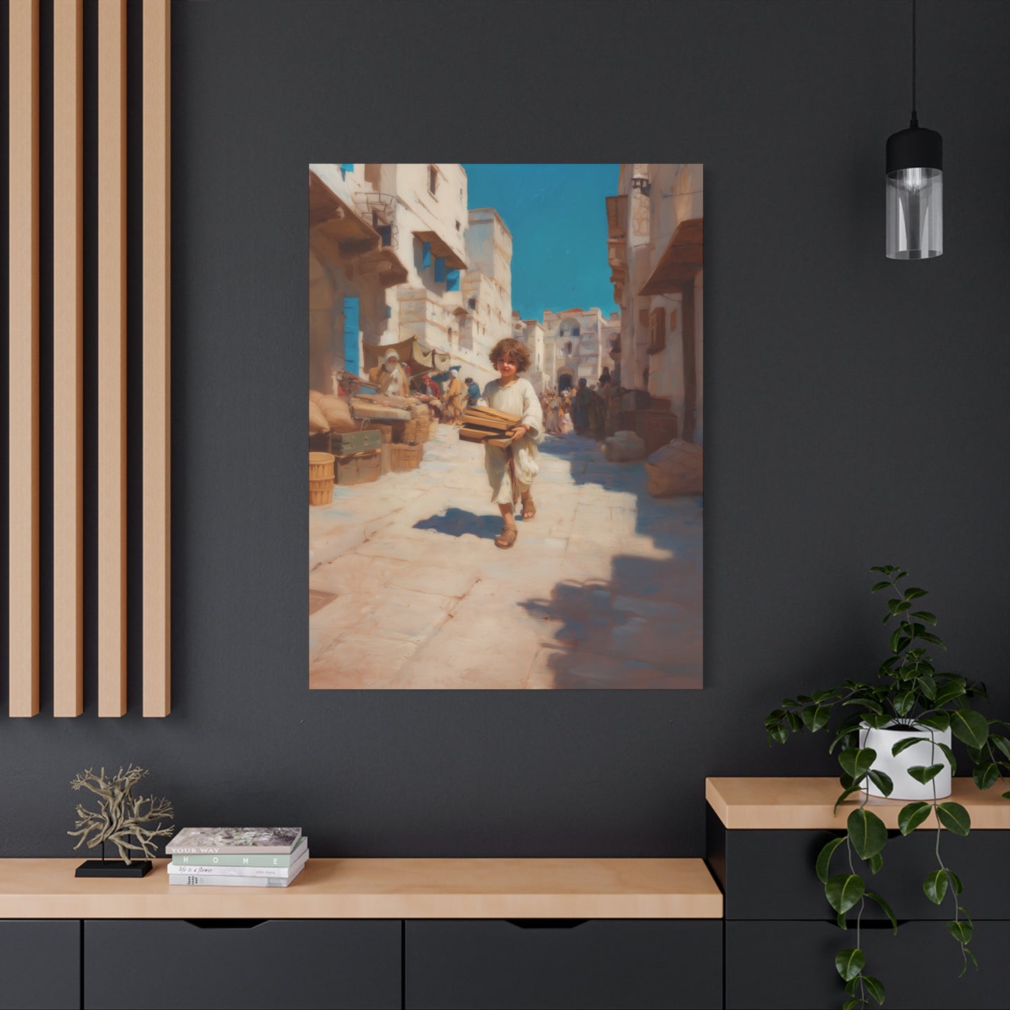 Nazareth and the Hidden Light of Christ - Gallery Wrapped Canvas - Print - Religious Art for your Home - Catholic Art